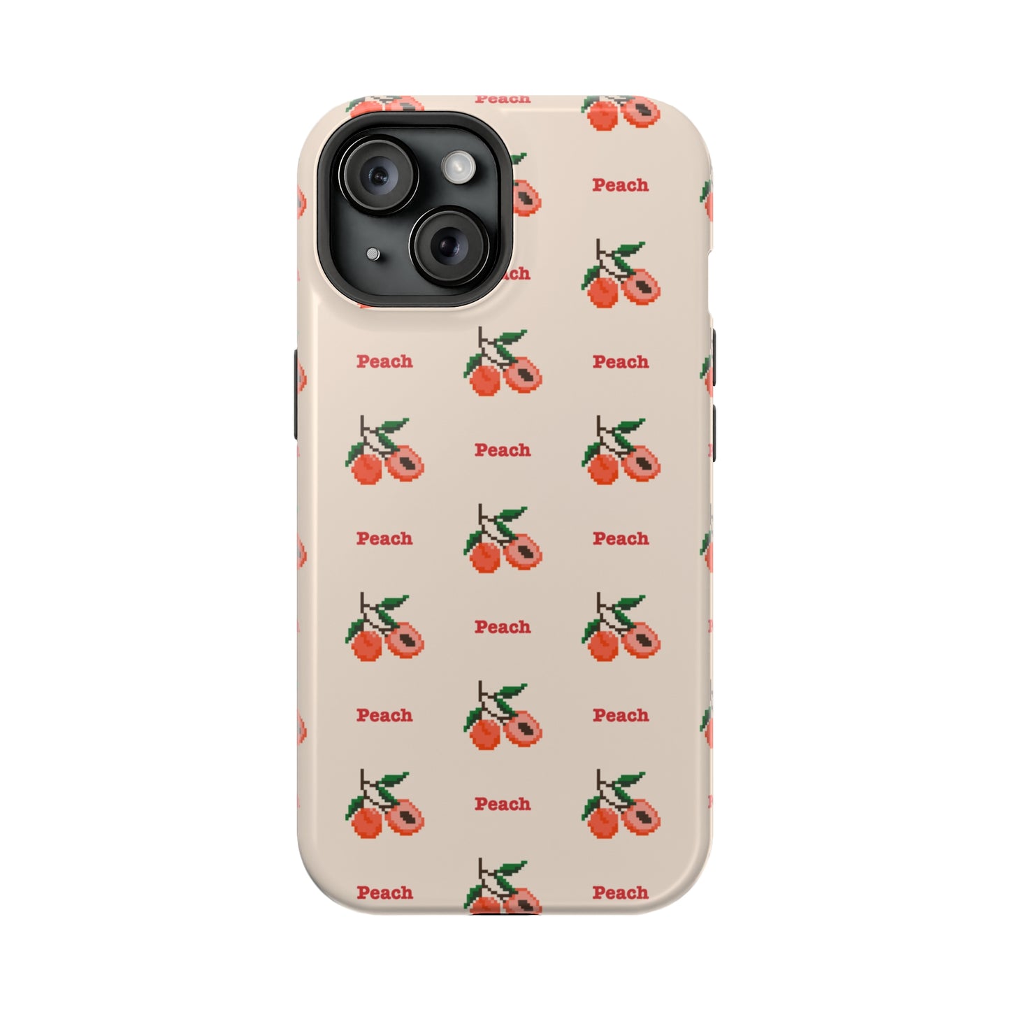 Pixelated Peach MagSafe Tough Case