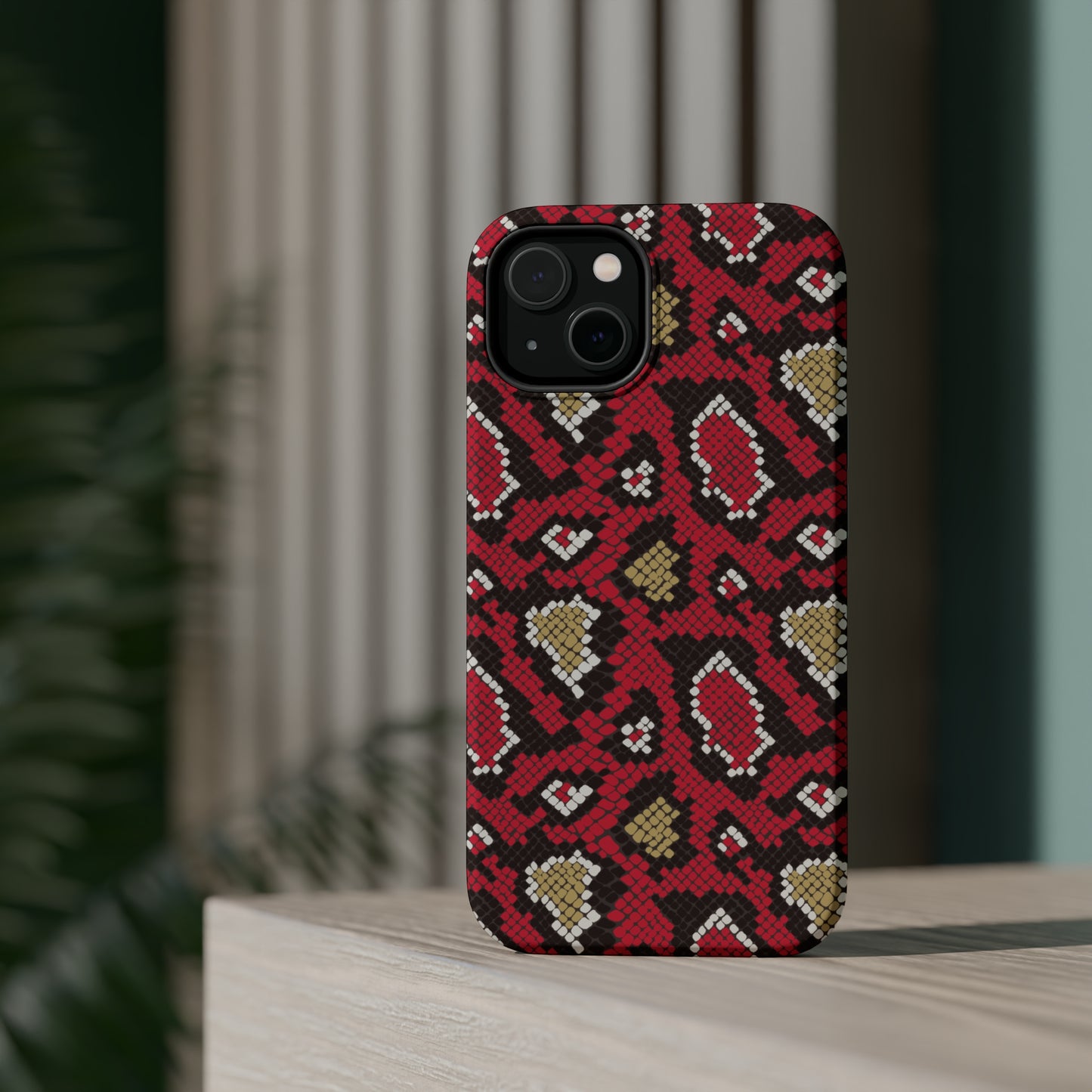 Red Snake Skin MagSafe Tough Case