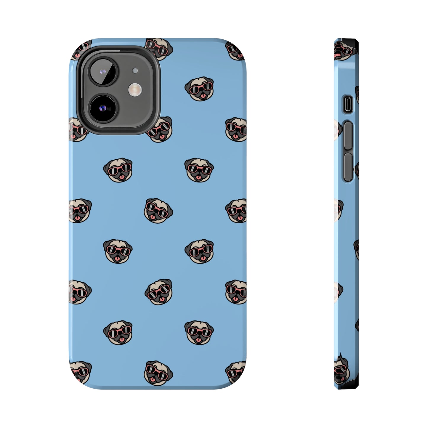 Pug Pattern Tough iPhone Case
