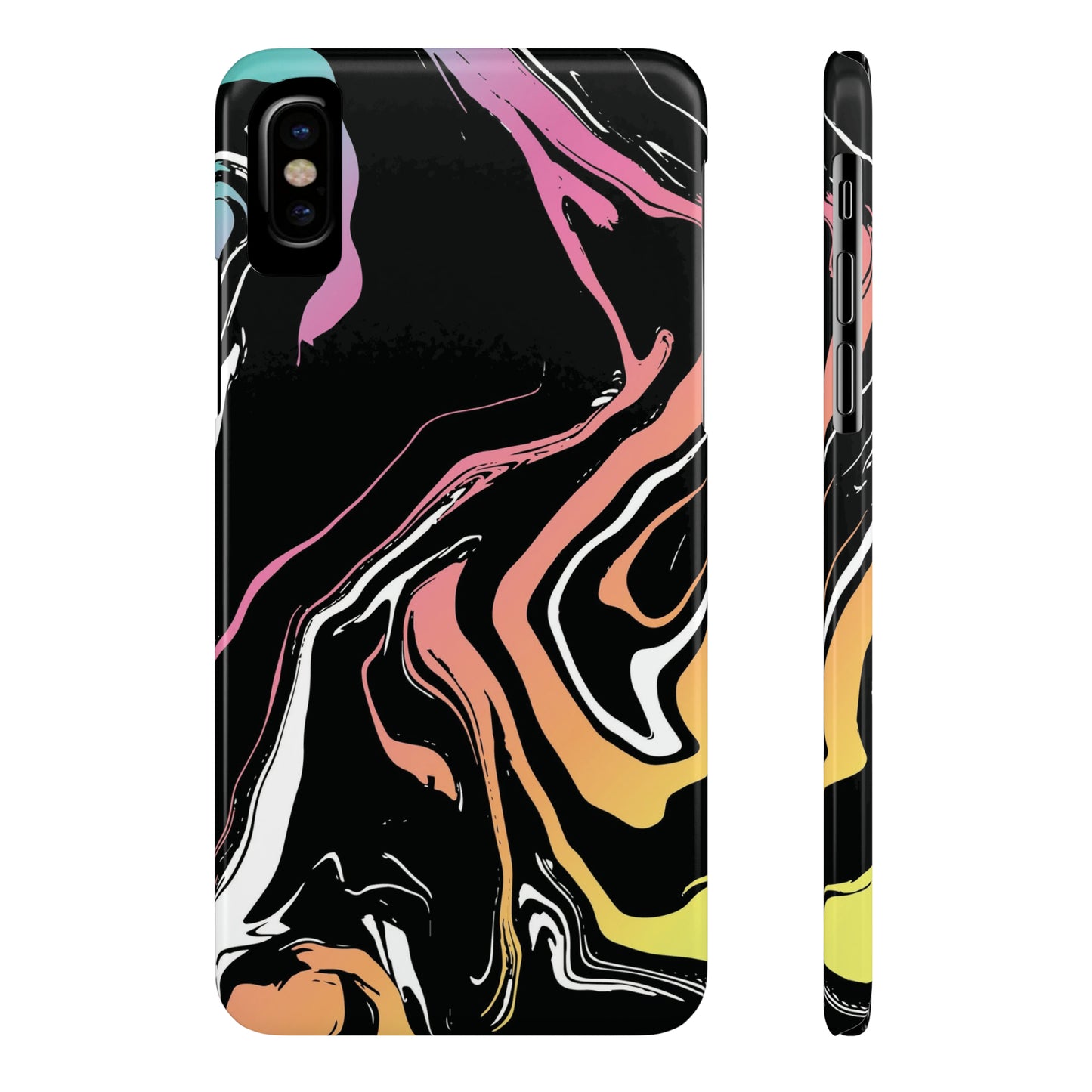 Acid marble pattern Snap Case
