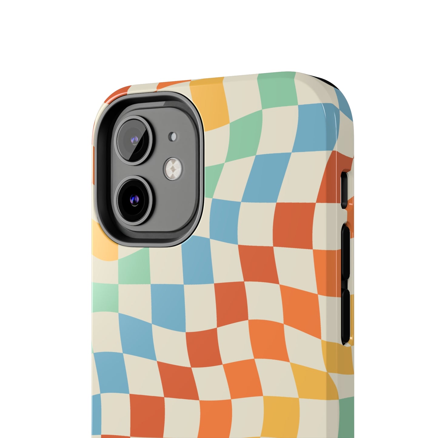 Retro Crazy Checkers Tough iPhone Case