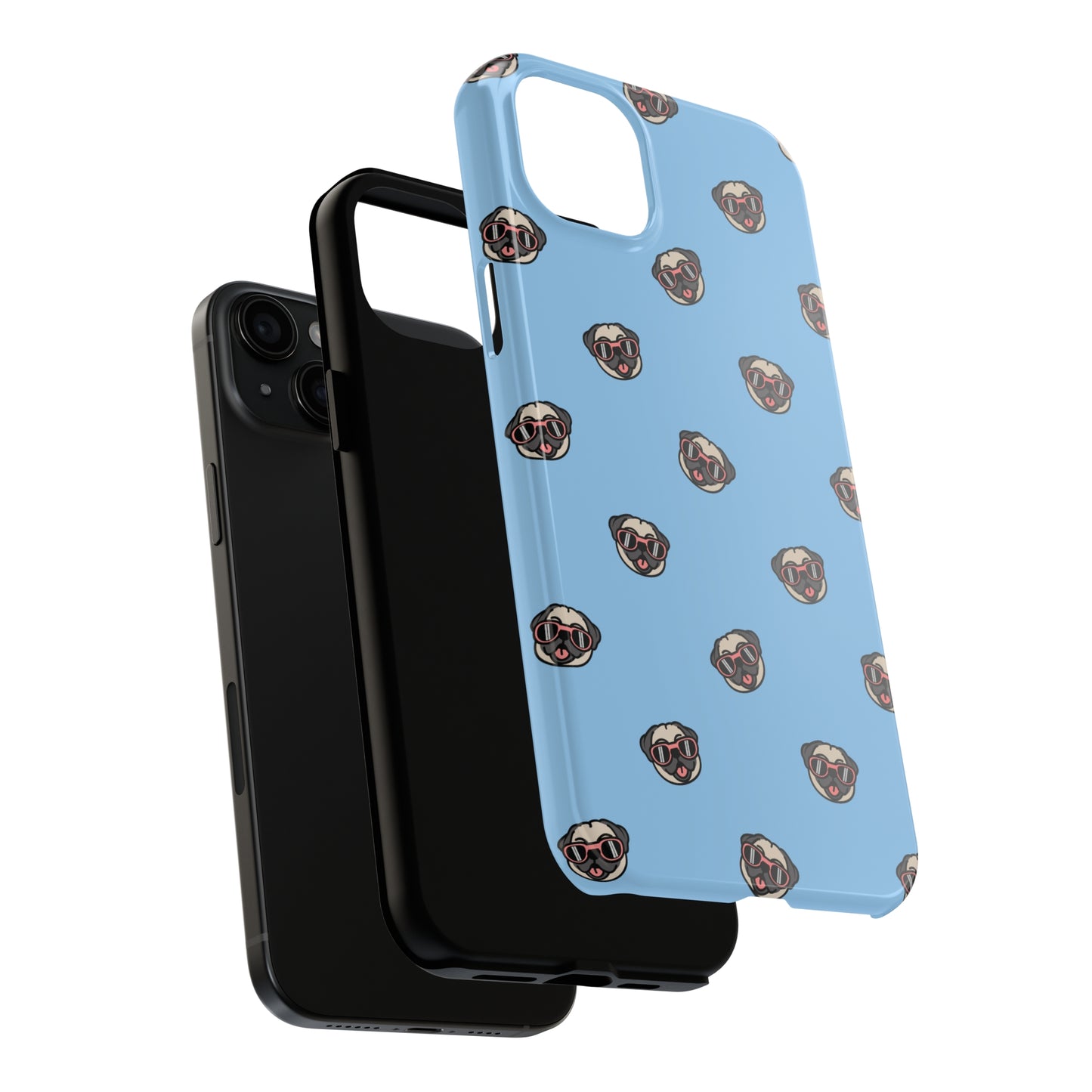 Pug Pattern Tough iPhone Case