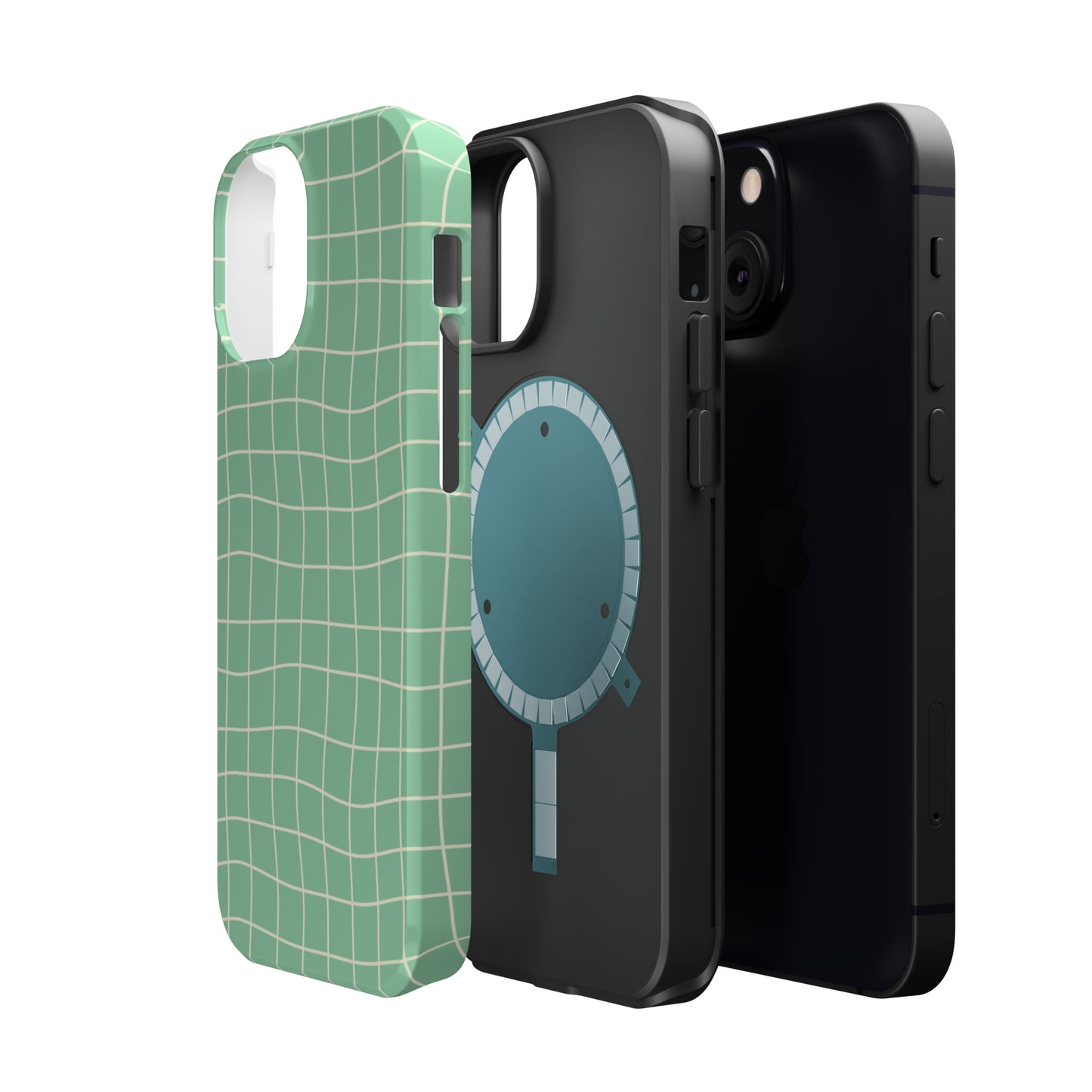 Pistachio Dizzy Grid MagSafe Tough Case