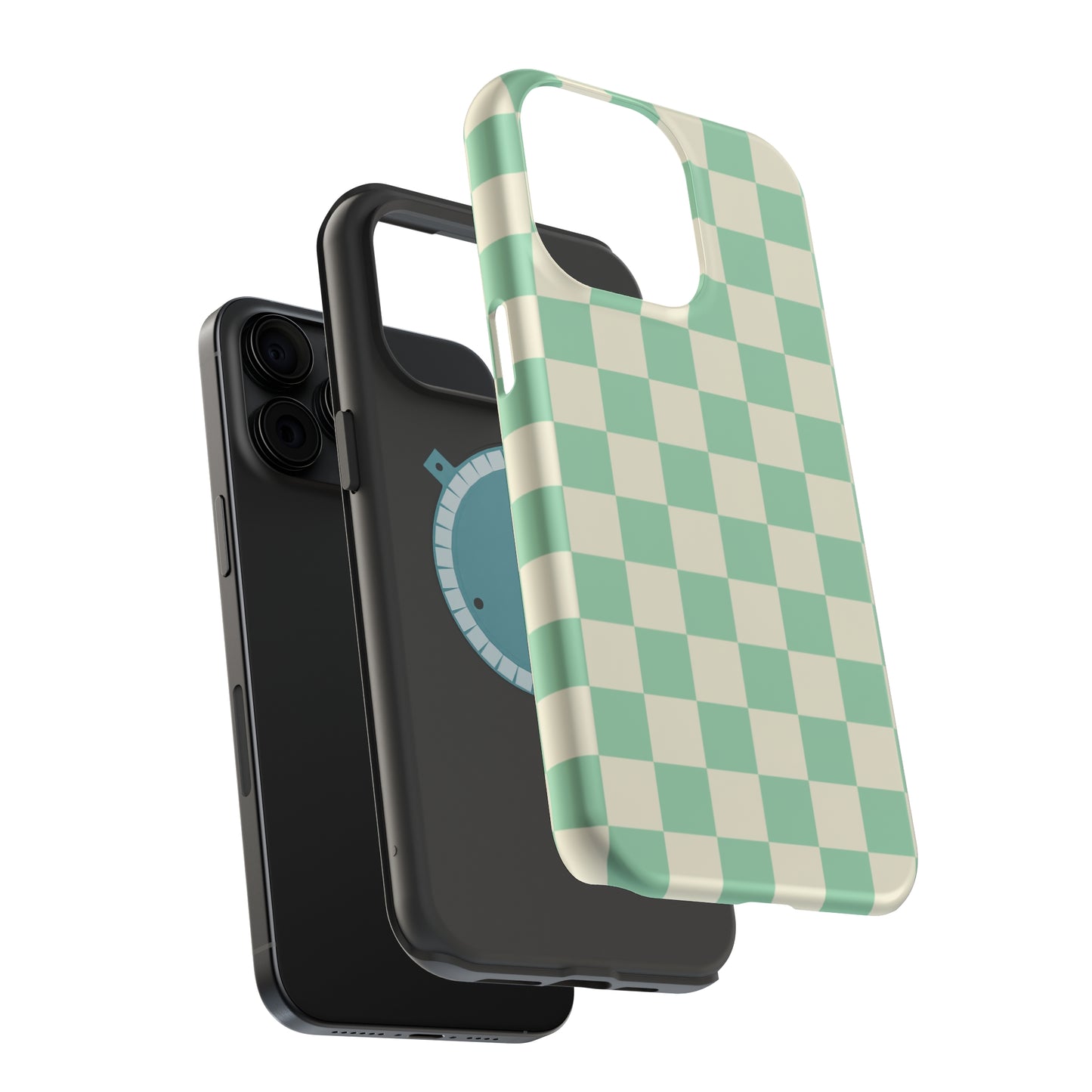 Retro Mint Checkers MagSafe Tough Case