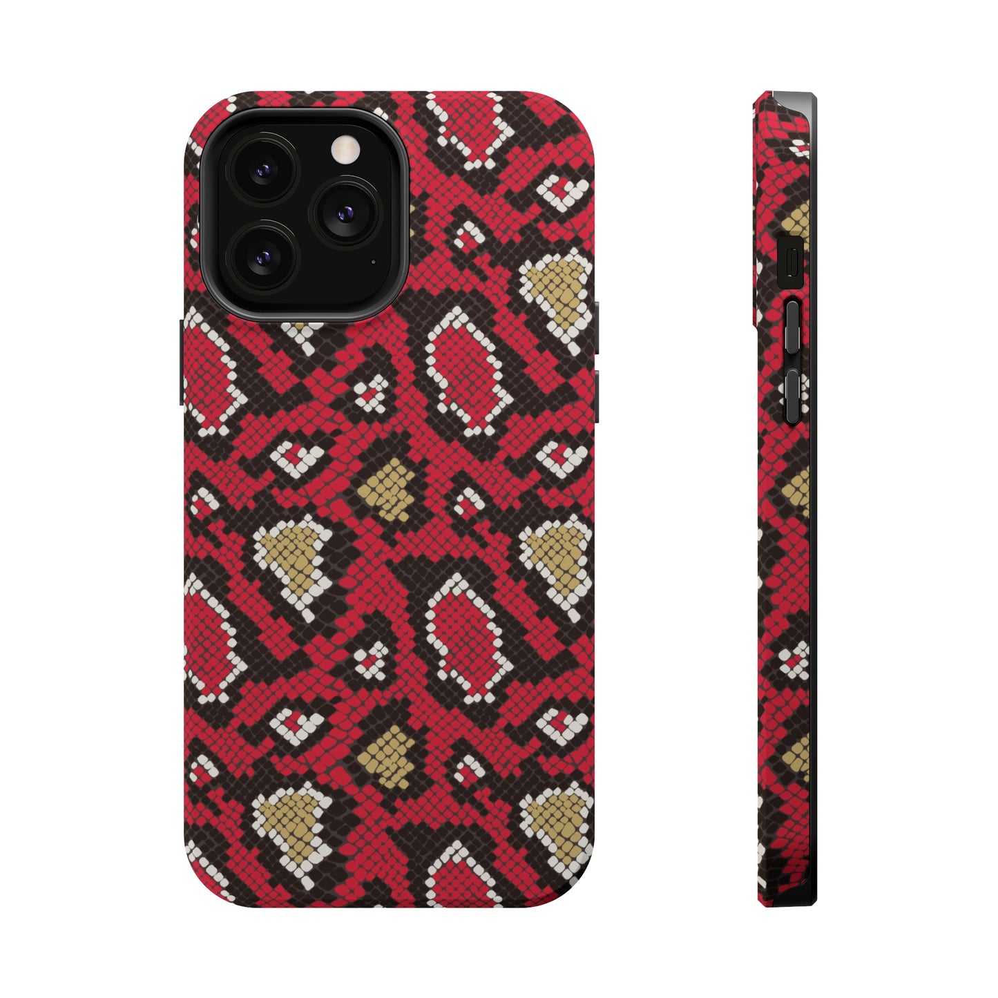 Red Snake Skin MagSafe Tough Case