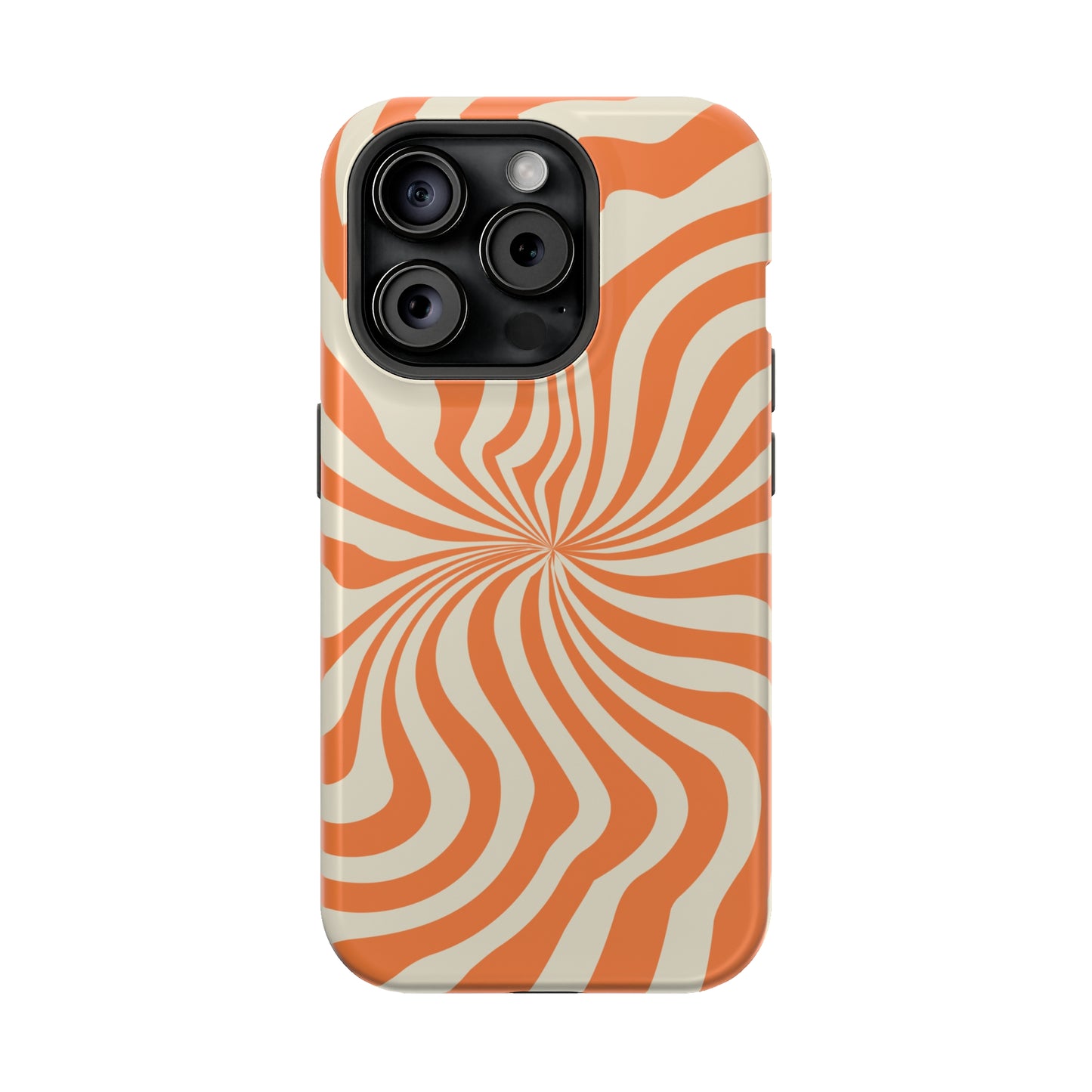 Orange Dizzy Spiral MagSafe Tough Case