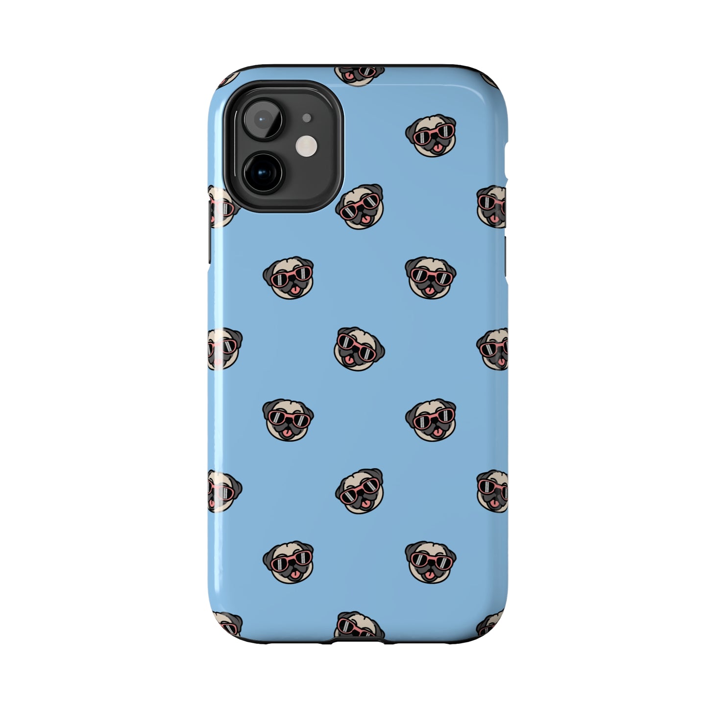 Pug Pattern Tough iPhone Case