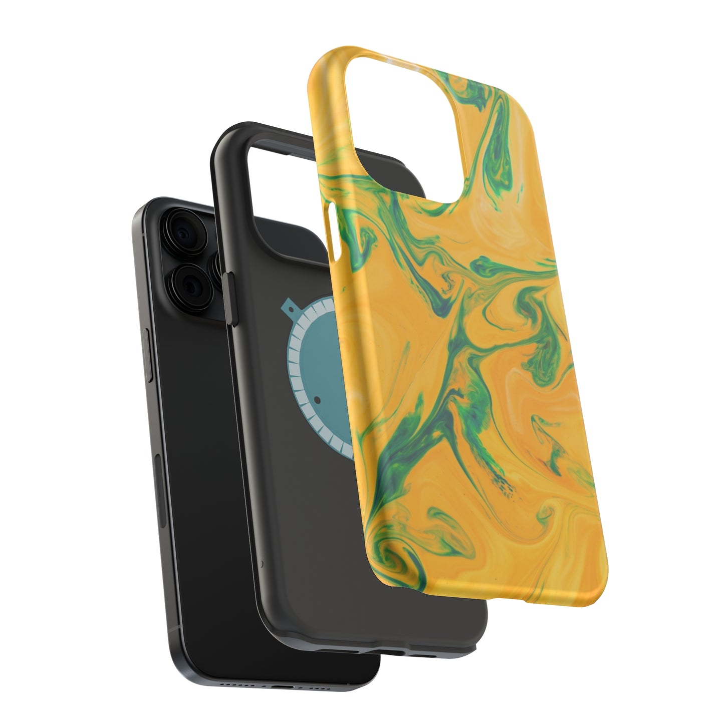 Lime Liquid marble MagSafe Tough Case