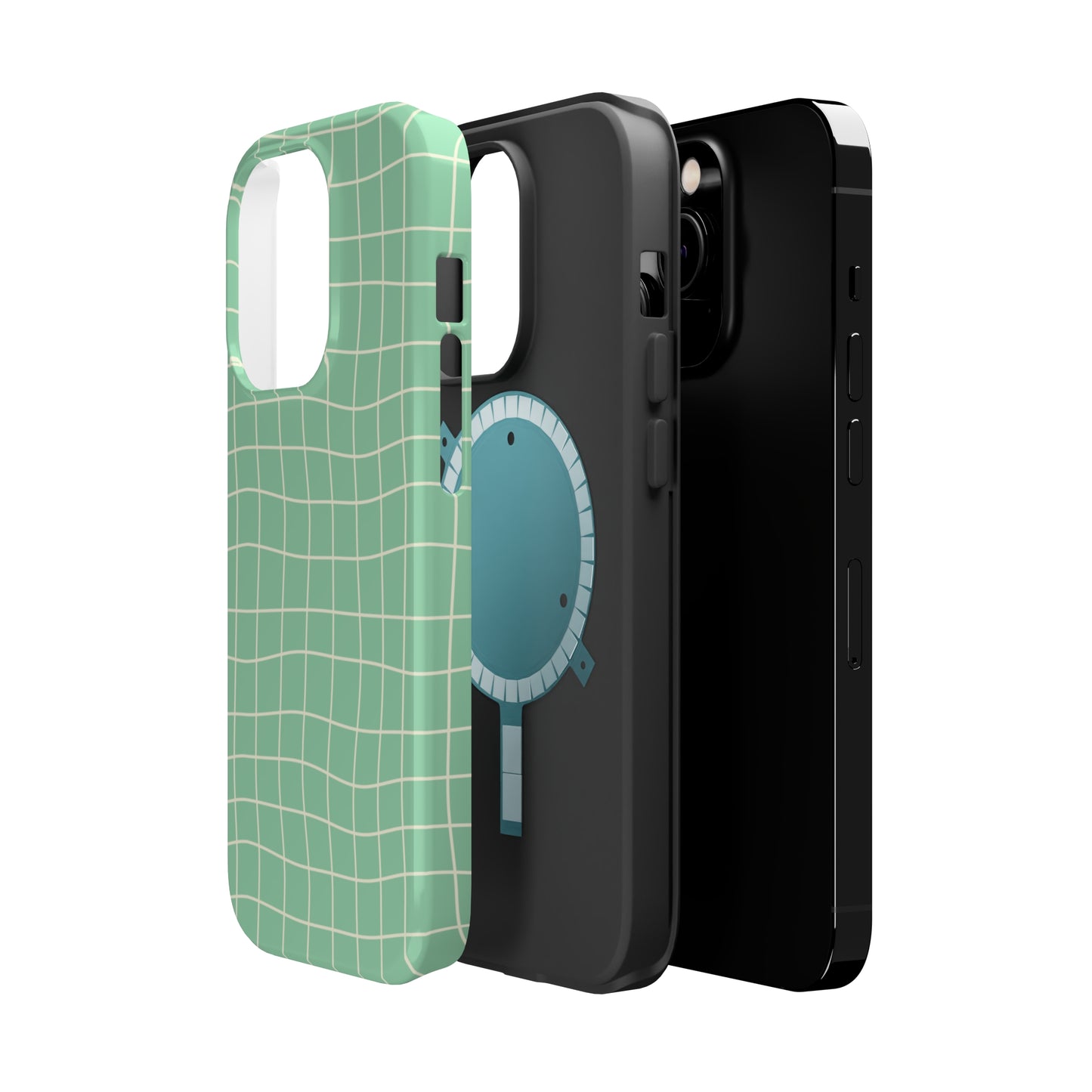 Pistachio Dizzy Grid MagSafe Tough Case