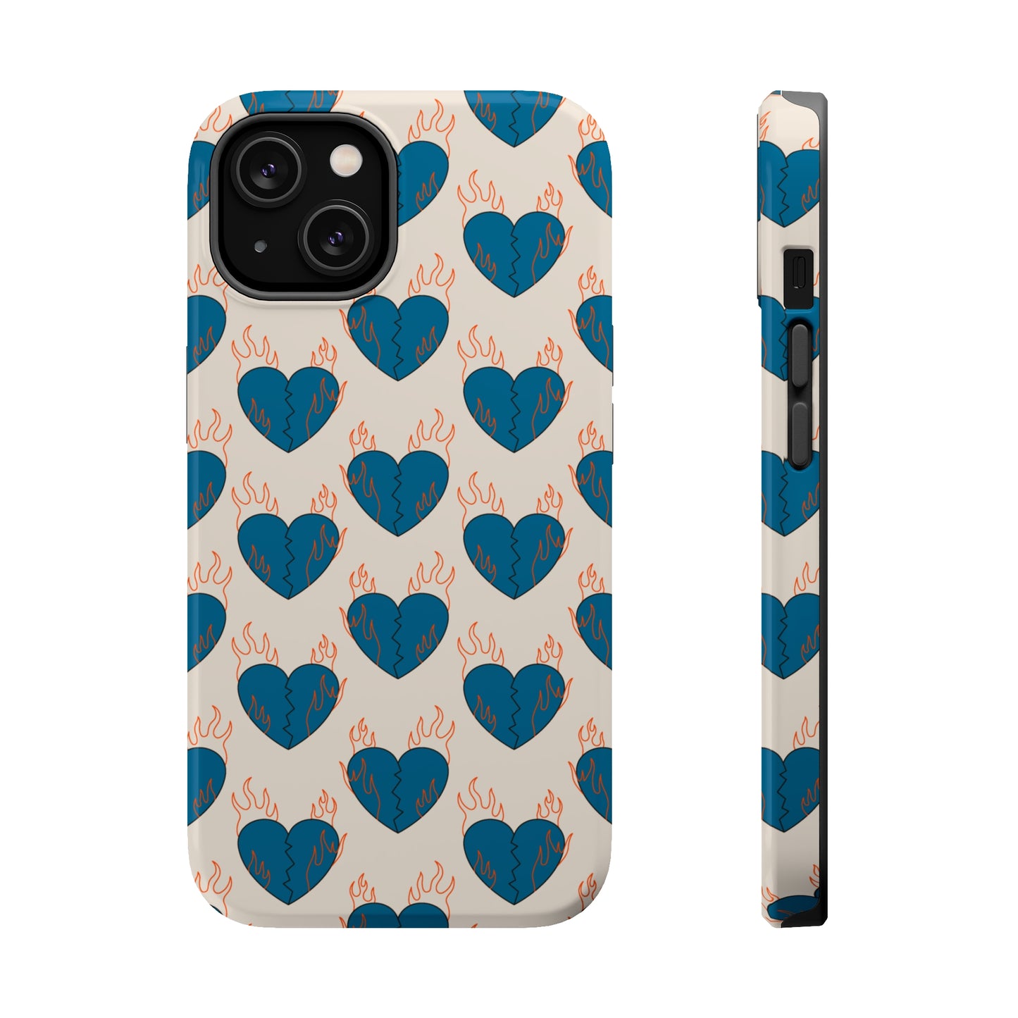 Flaming Broken Love MagSafe Tough Case