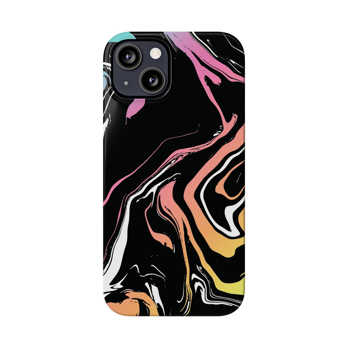 Acid marble pattern Snap Case