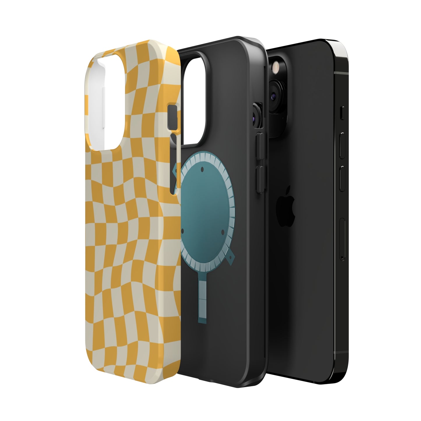 Lime Crazy Checkers MagSafe Tough Case