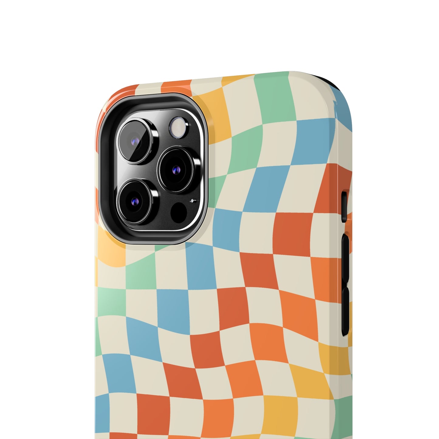 Retro Crazy Checkers Tough iPhone Case