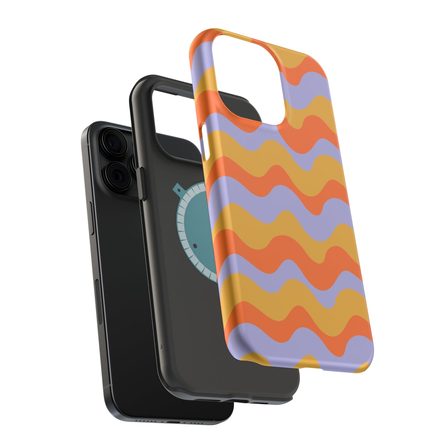 Retro Wavy Pattern MagSafe Tough Case