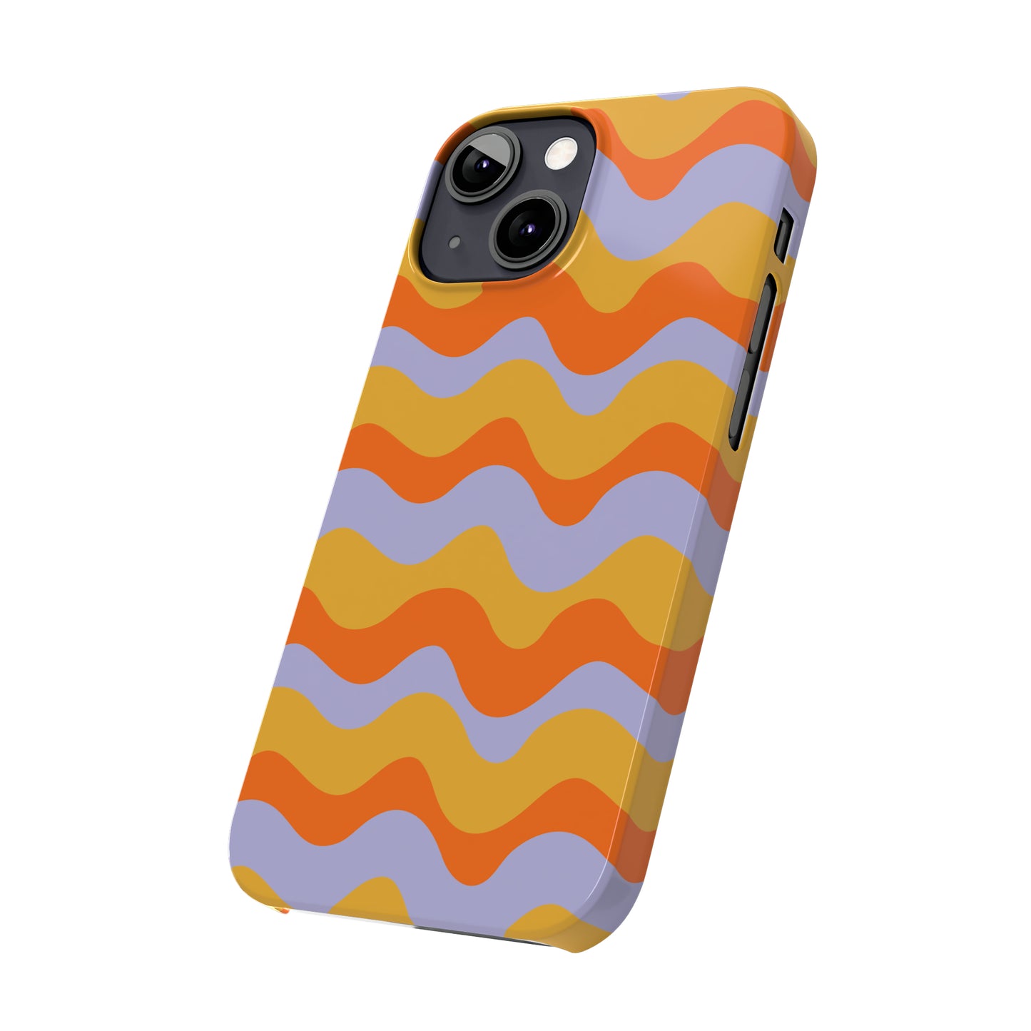 Retro Wavy Pattern Snap Case
