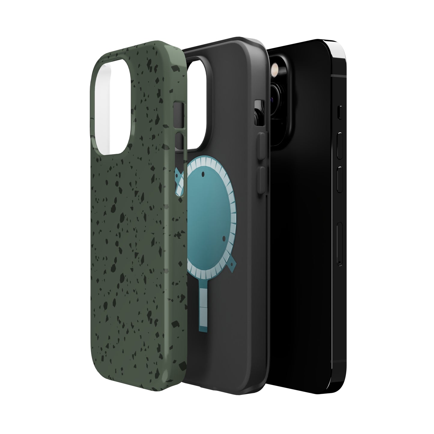 Olive Green Terrazzo MagSafe Tough Case
