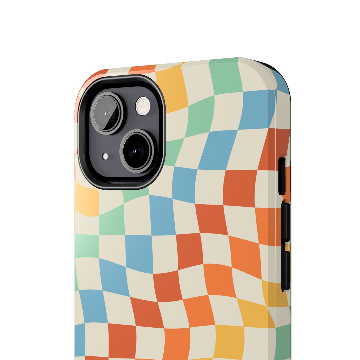 Retro Crazy Checkers Tough iPhone Case