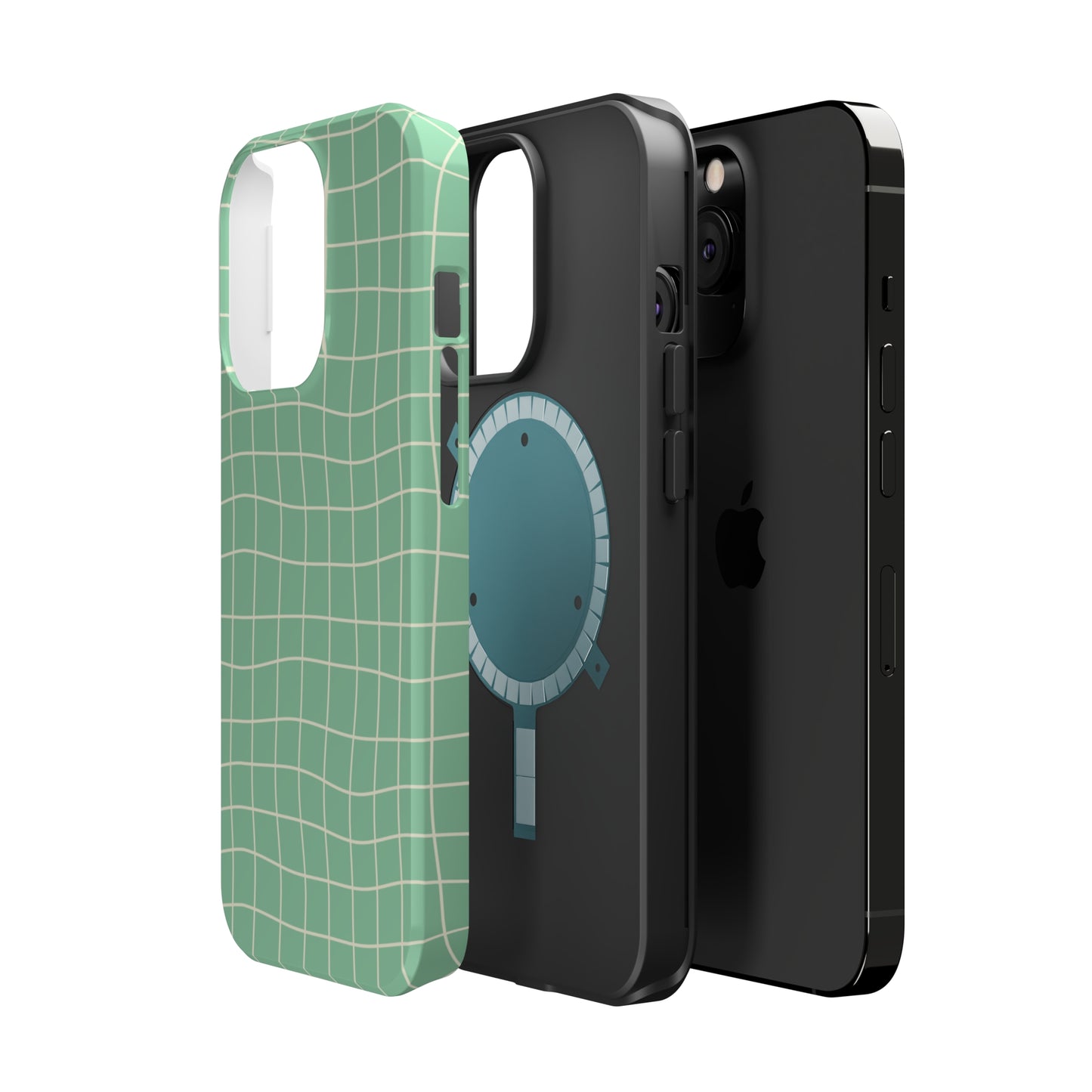 Pistachio Dizzy Grid MagSafe Tough Case