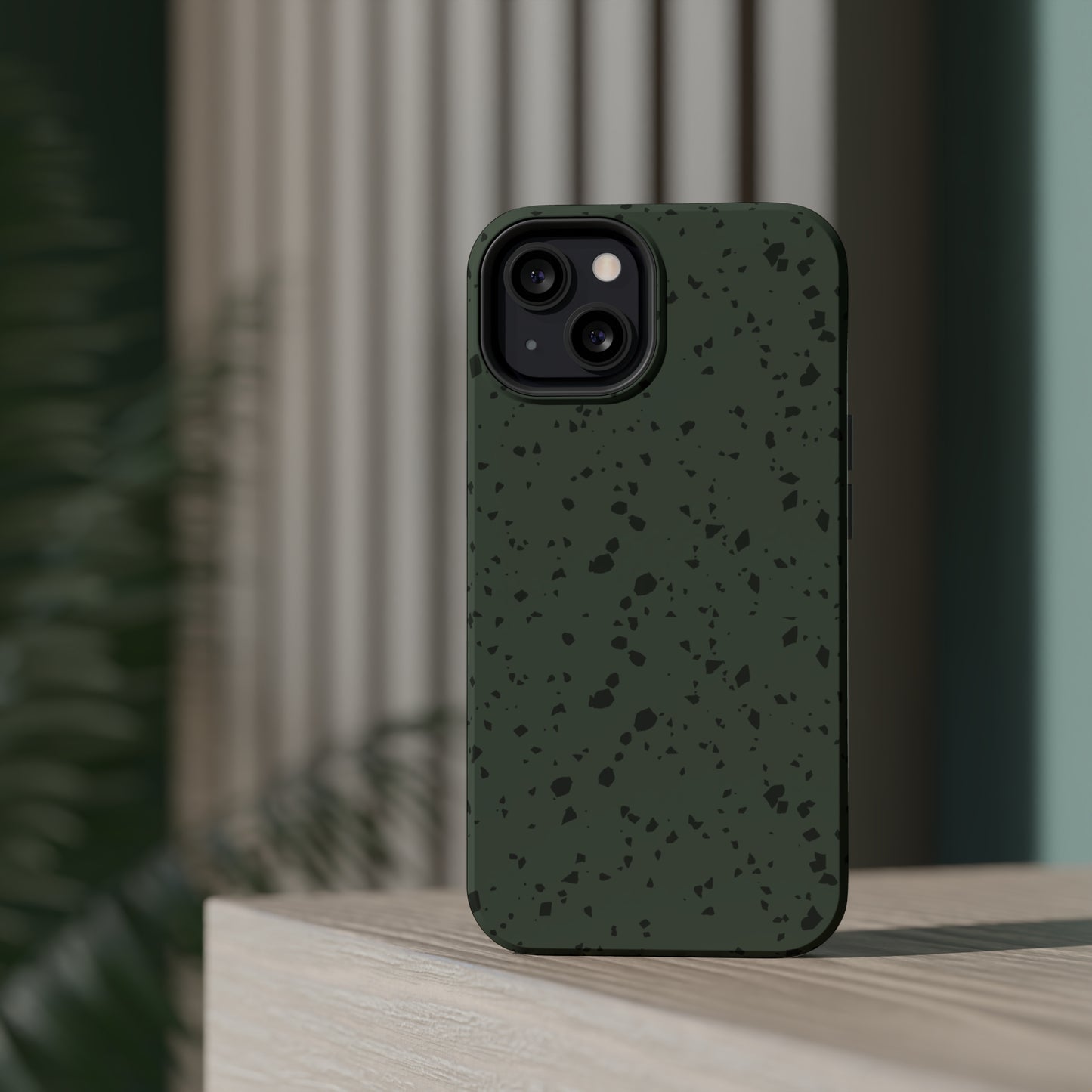 Olive Green Terrazzo MagSafe Tough Case