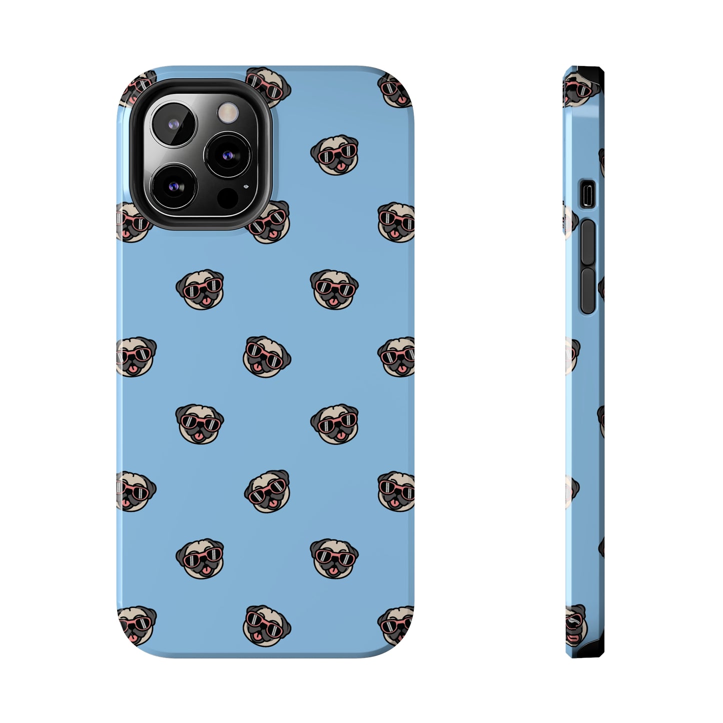 Pug Pattern Tough iPhone Case