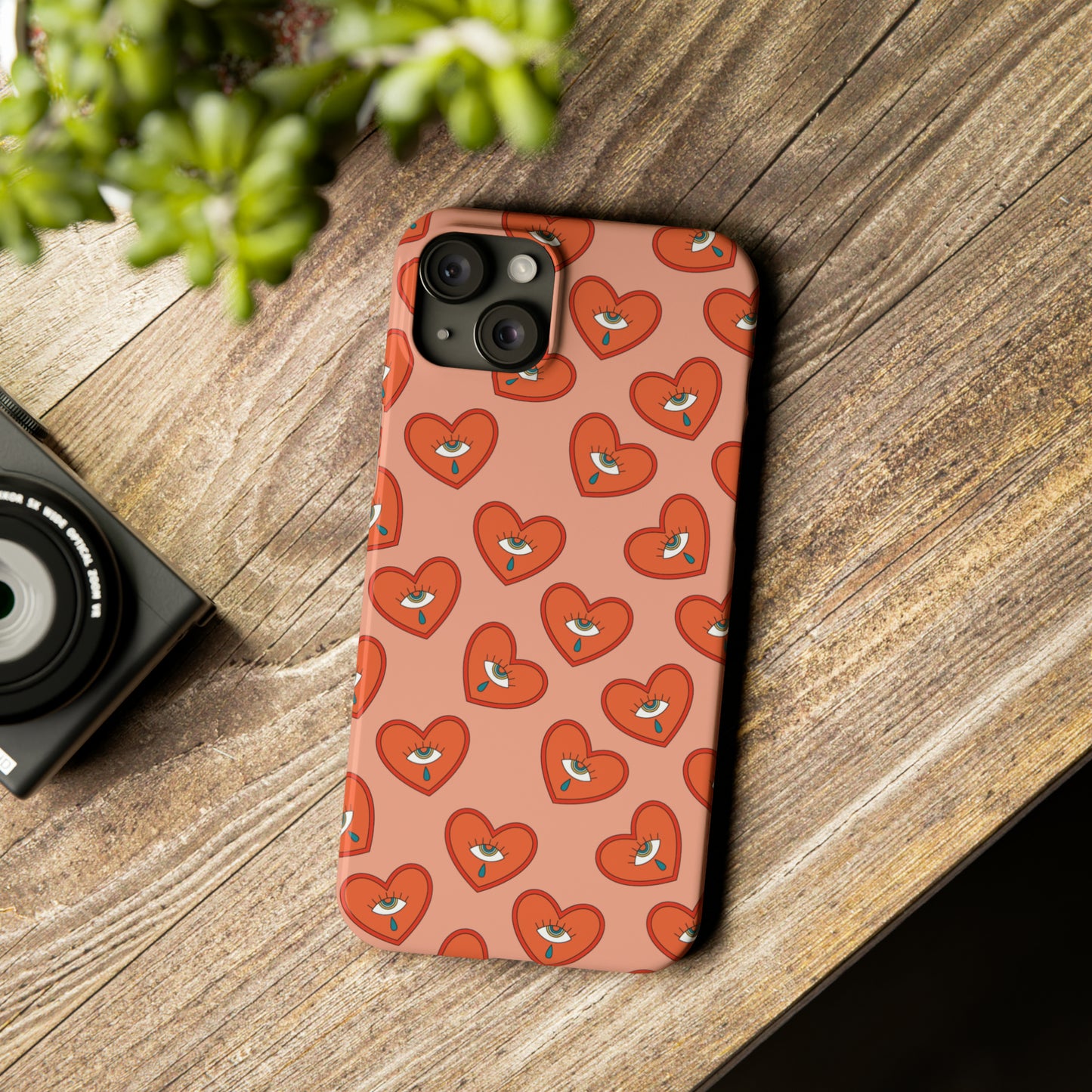 Psychedelic Heart Snap Case