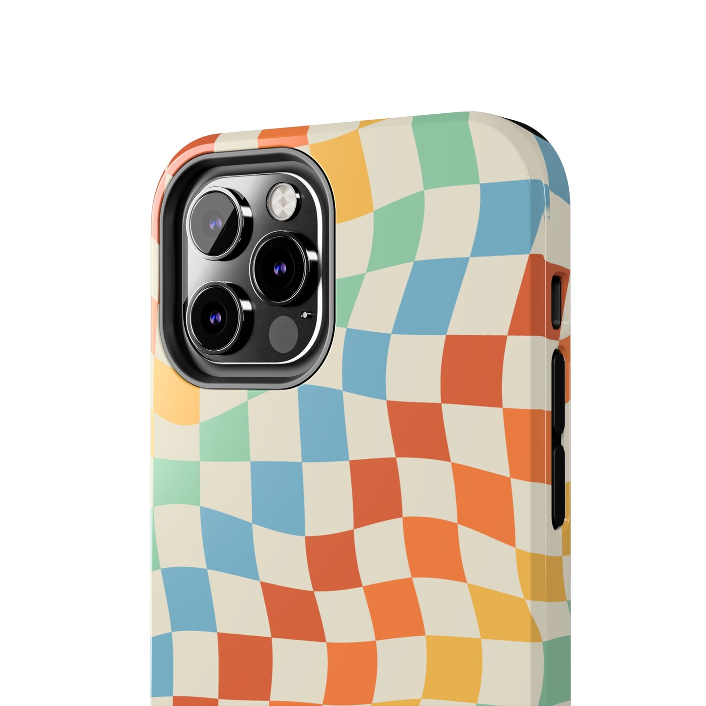 Retro Crazy Checkers Tough iPhone Case