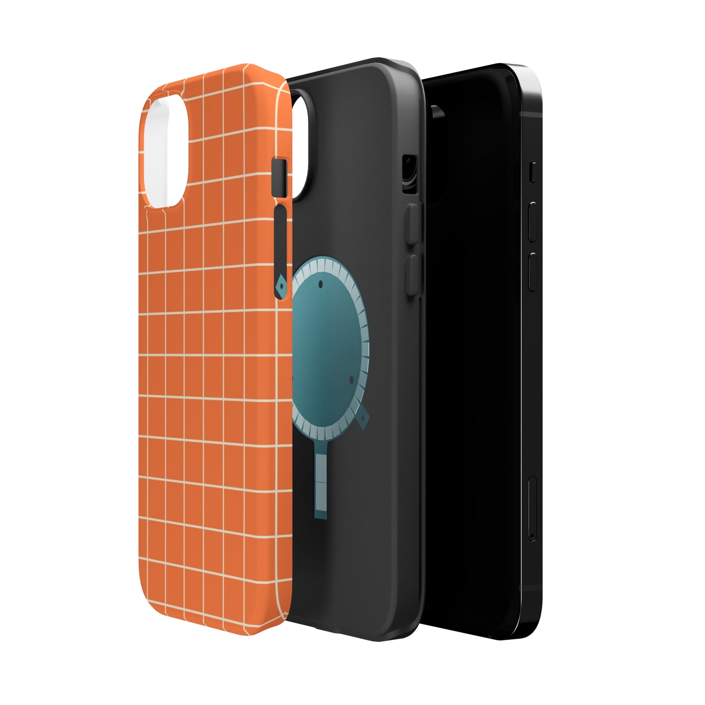 Tangerine Grid MagSafe Tough Case