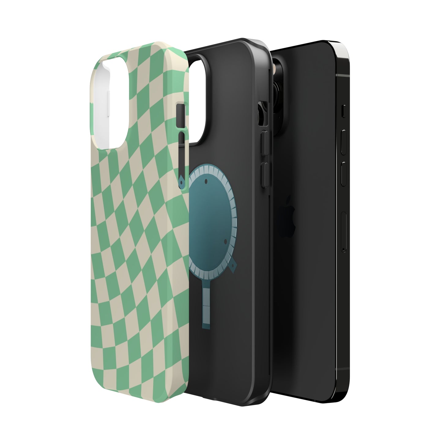 Pistachio Checkers MagSafe Tough Case