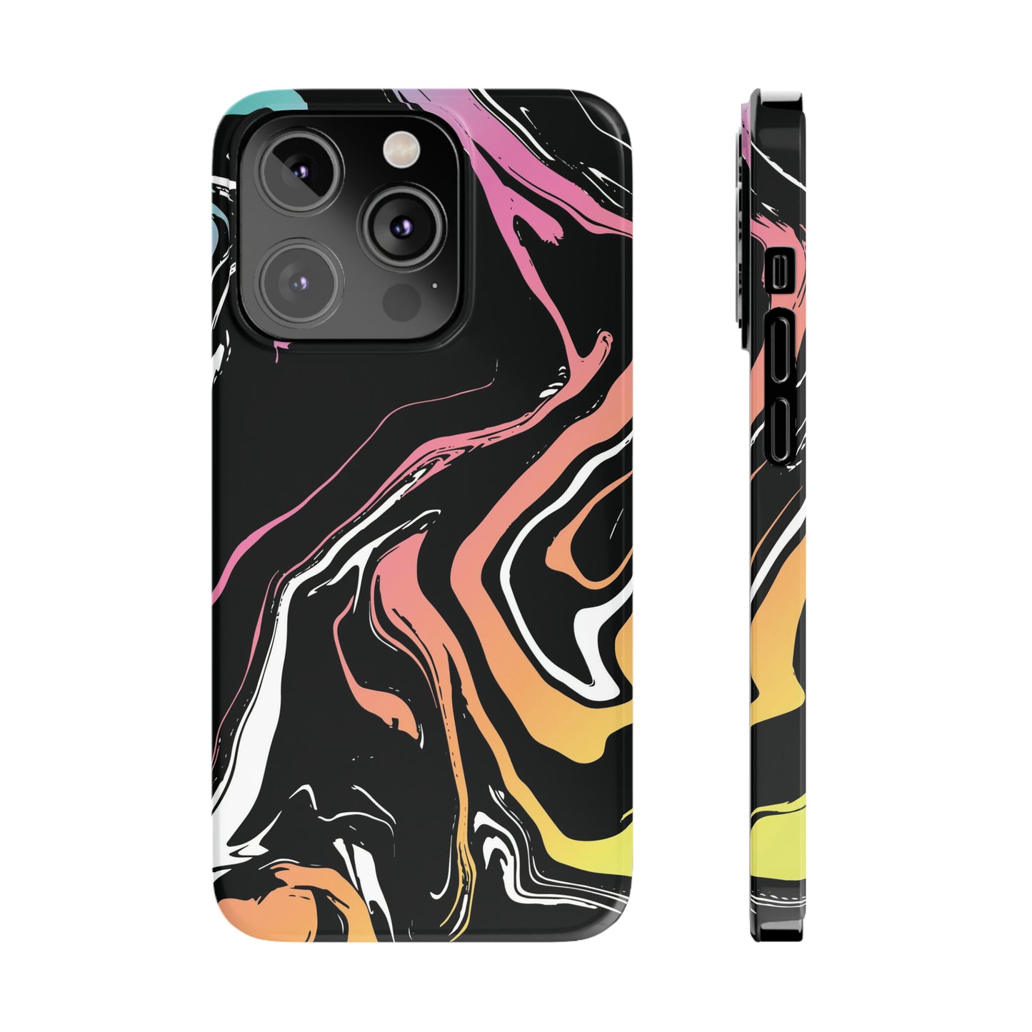 Acid marble pattern Snap Case