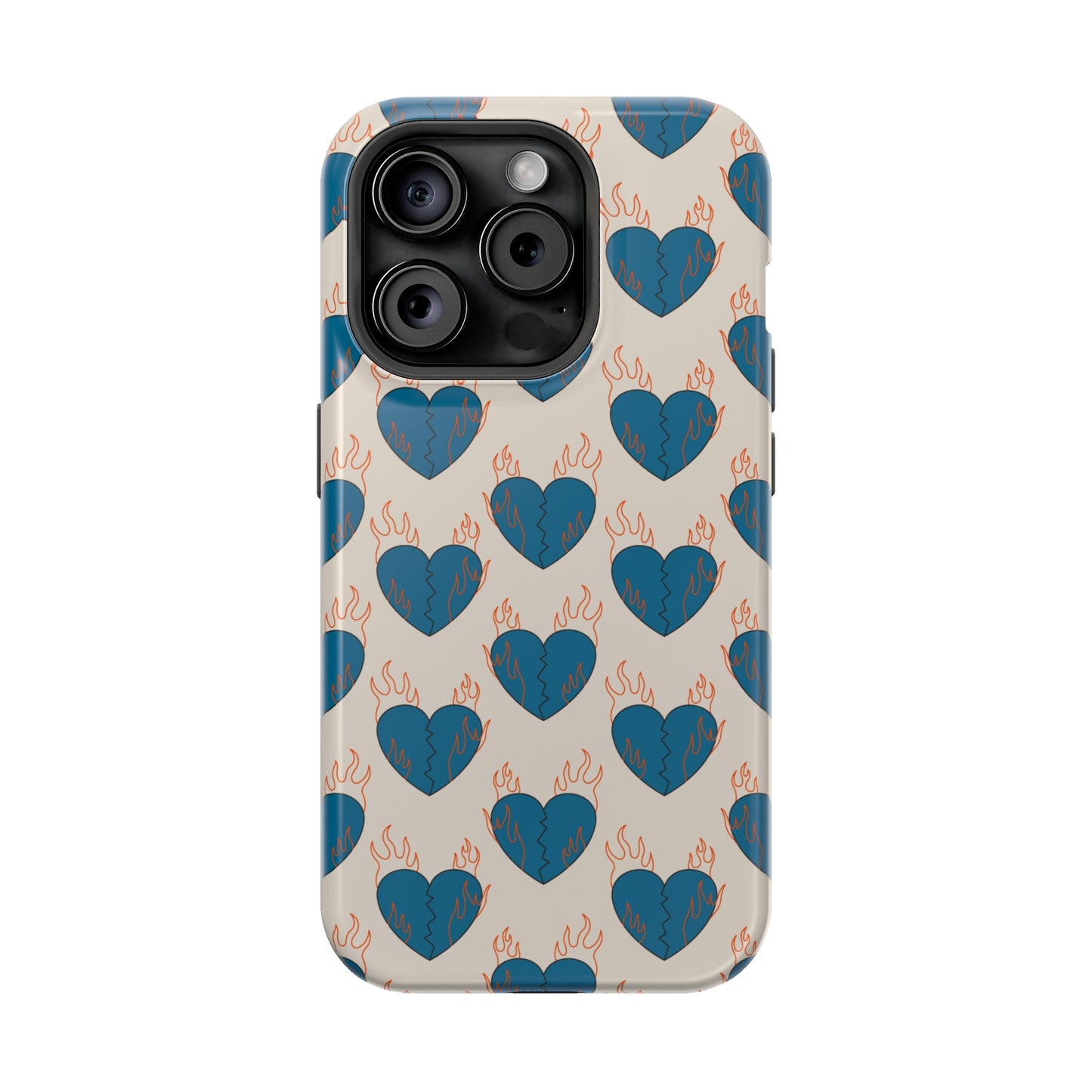 Flaming Broken Love MagSafe Tough Case