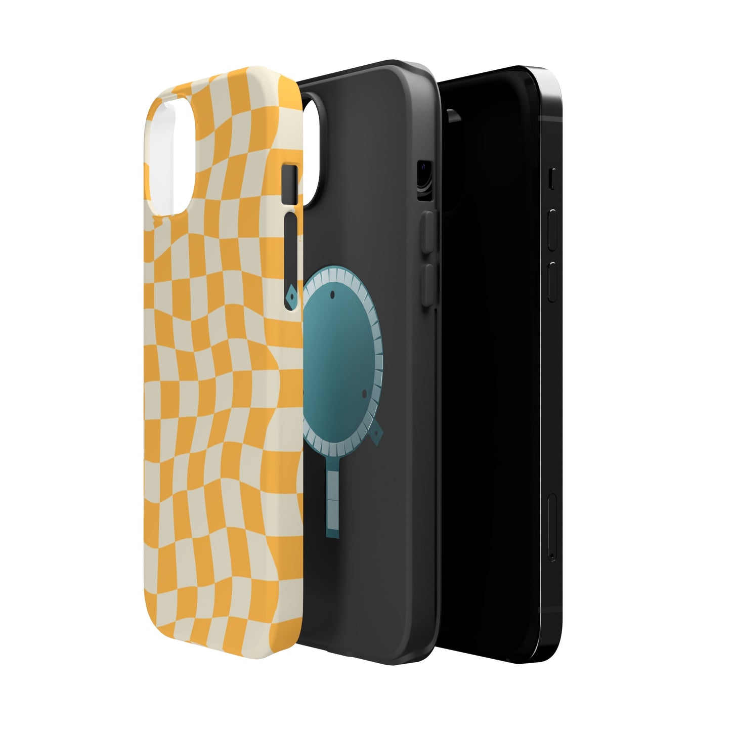 Lime Crazy Checkers MagSafe Tough Case