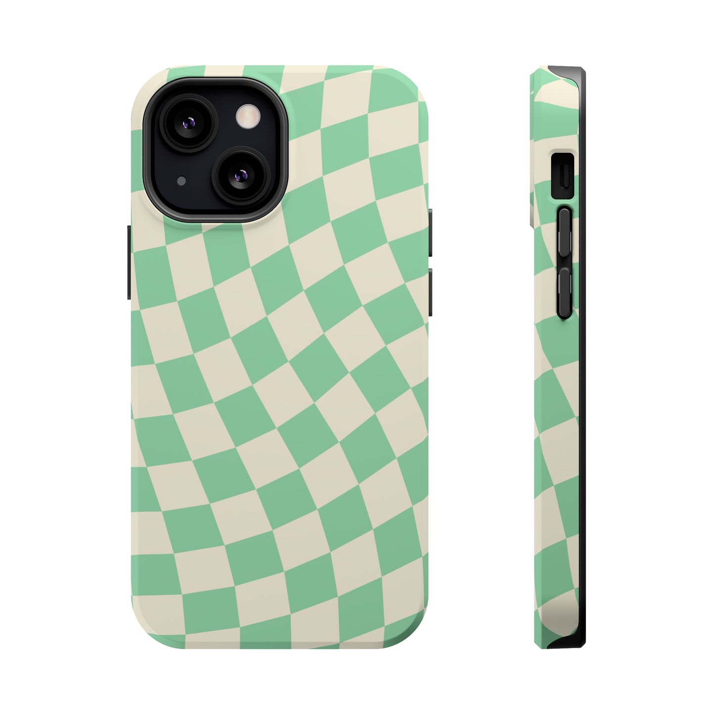 Pistachio Checkers MagSafe Tough Case