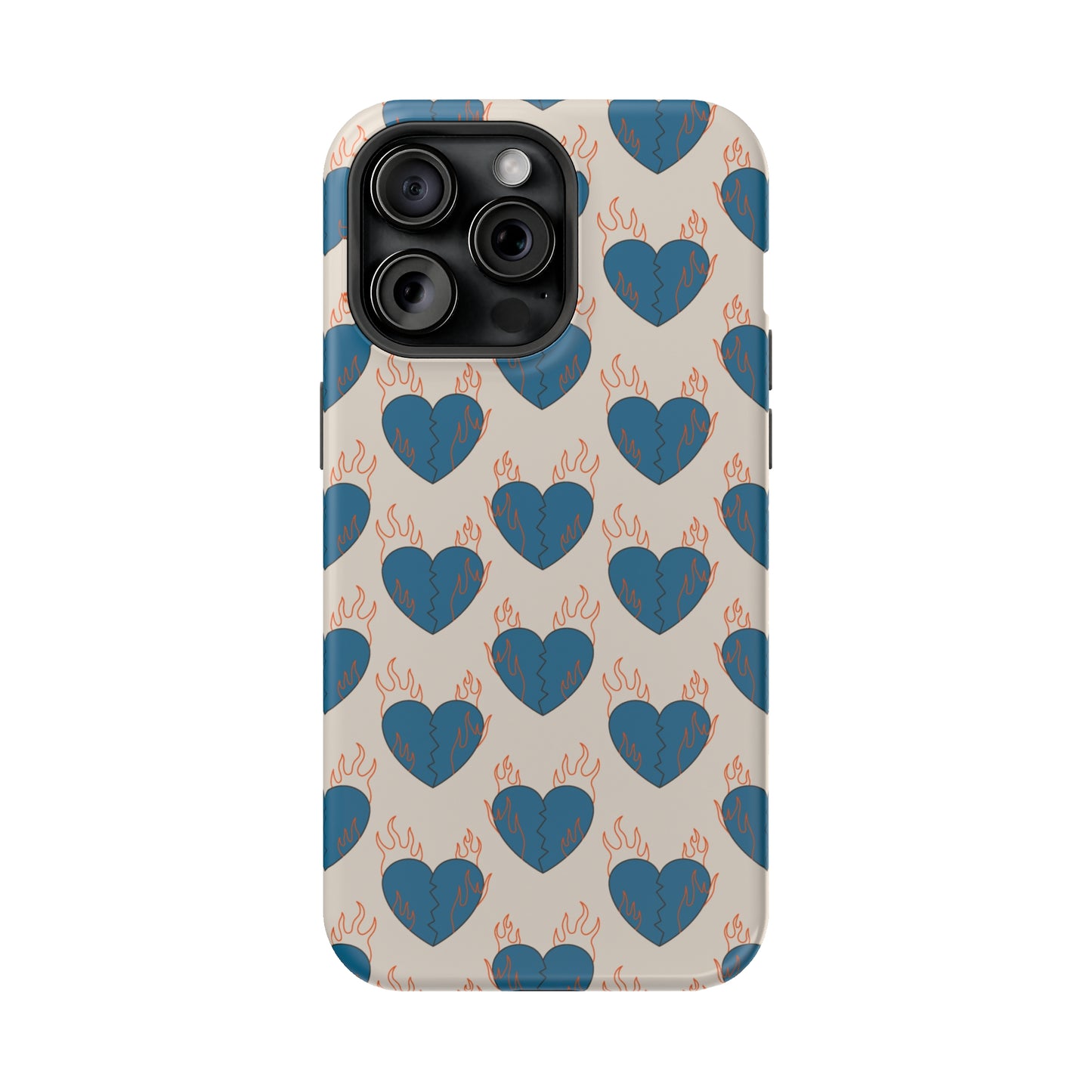 Flaming Broken Love MagSafe Tough Case