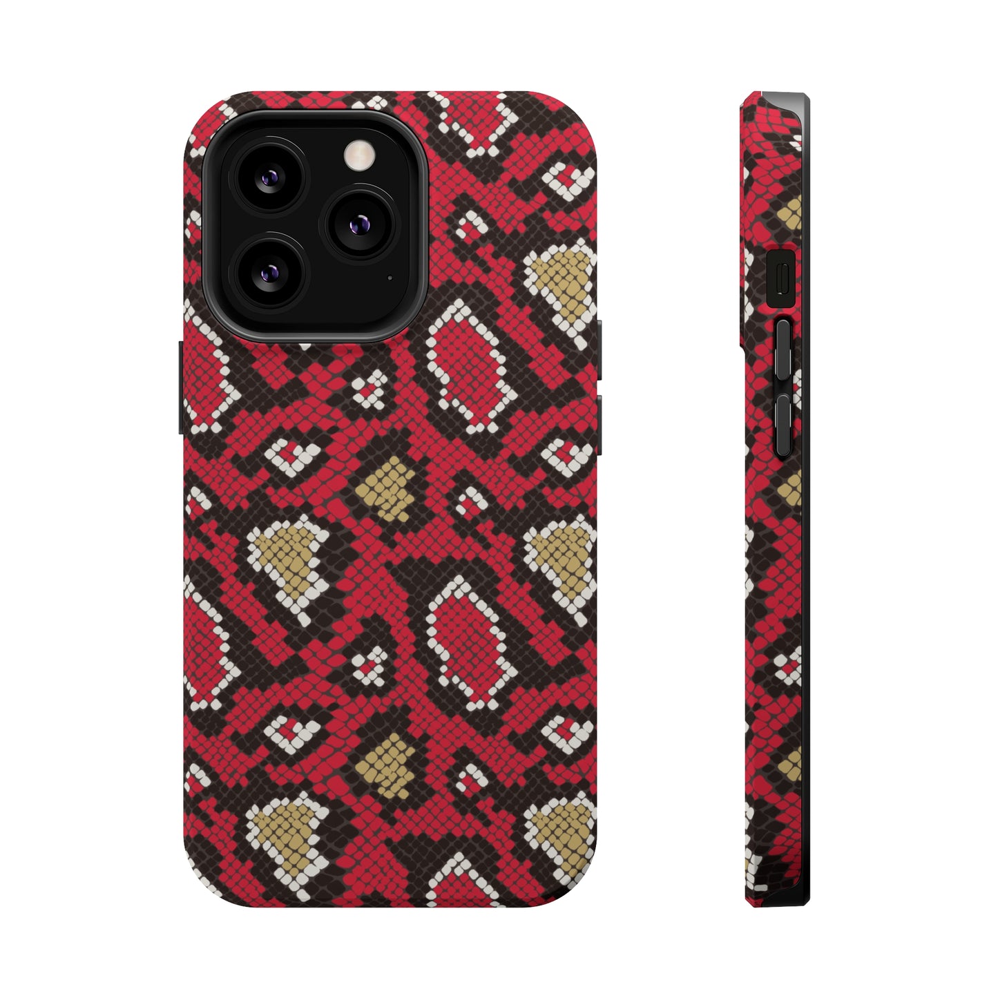 Red Snake Skin MagSafe Tough Case