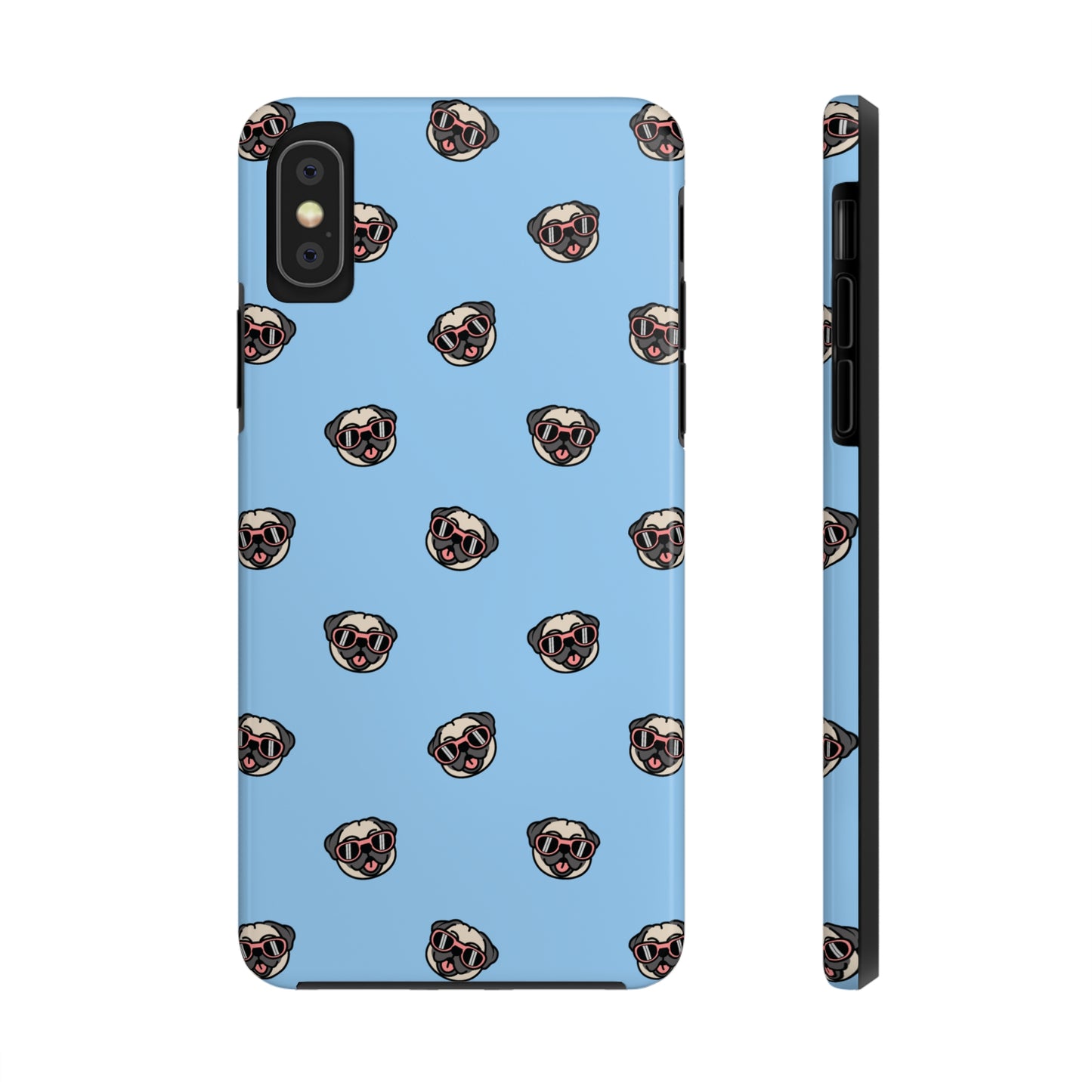 Pug Pattern Tough iPhone Case