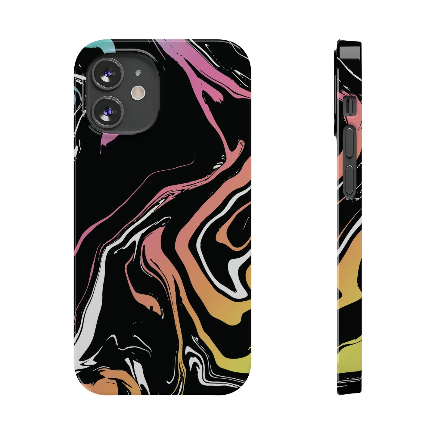 Acid marble pattern Snap Case