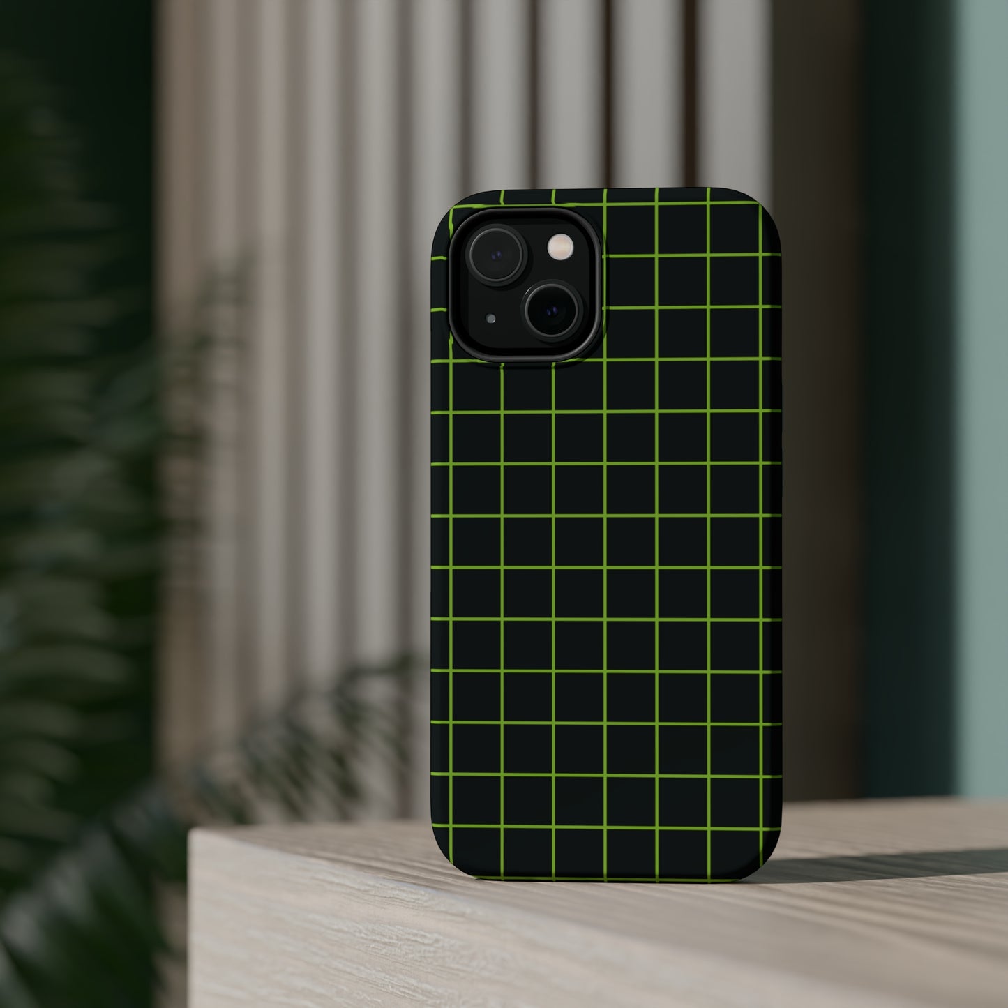 Green Grid MagSafe Tough Case