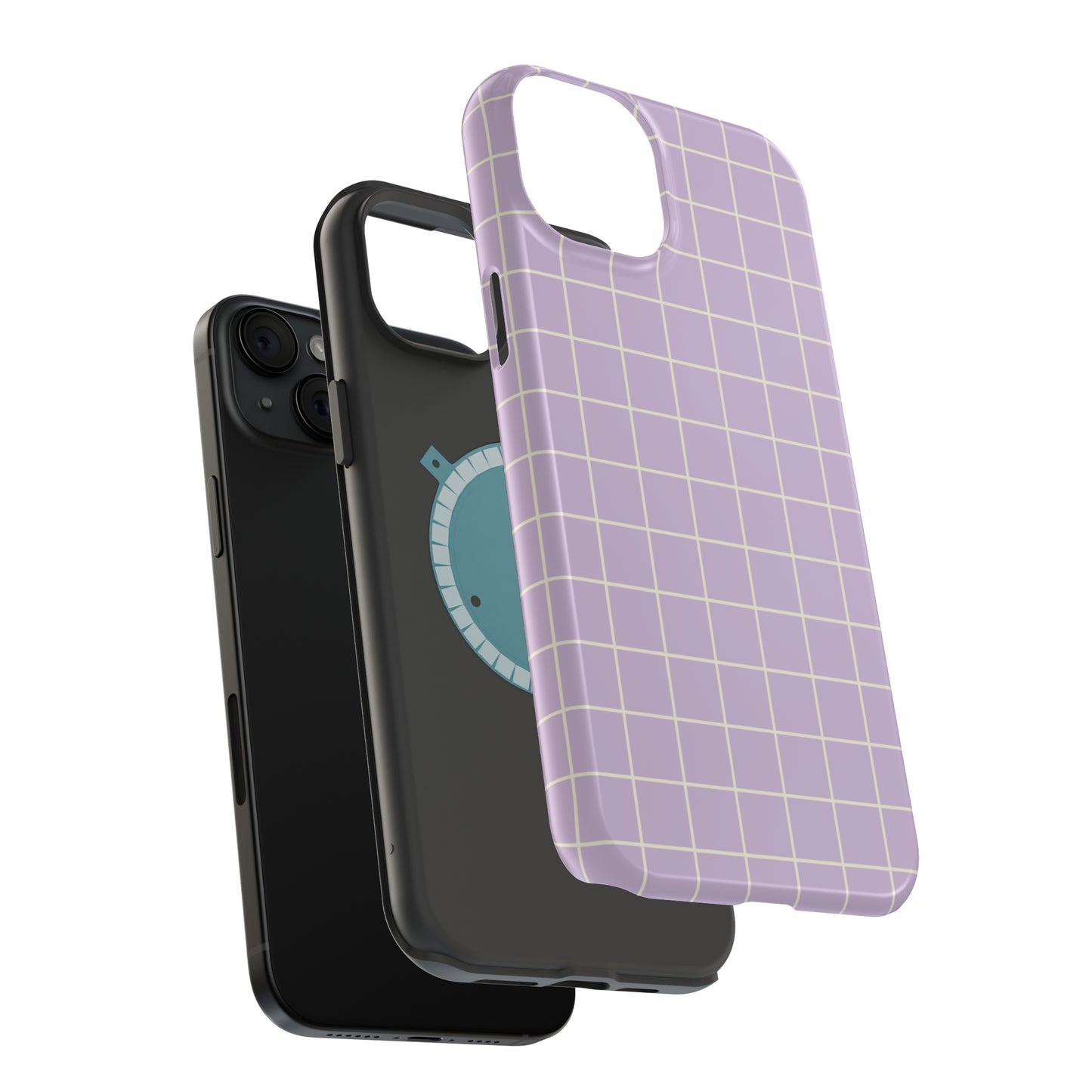 Lavender Grid MagSafe Tough Case