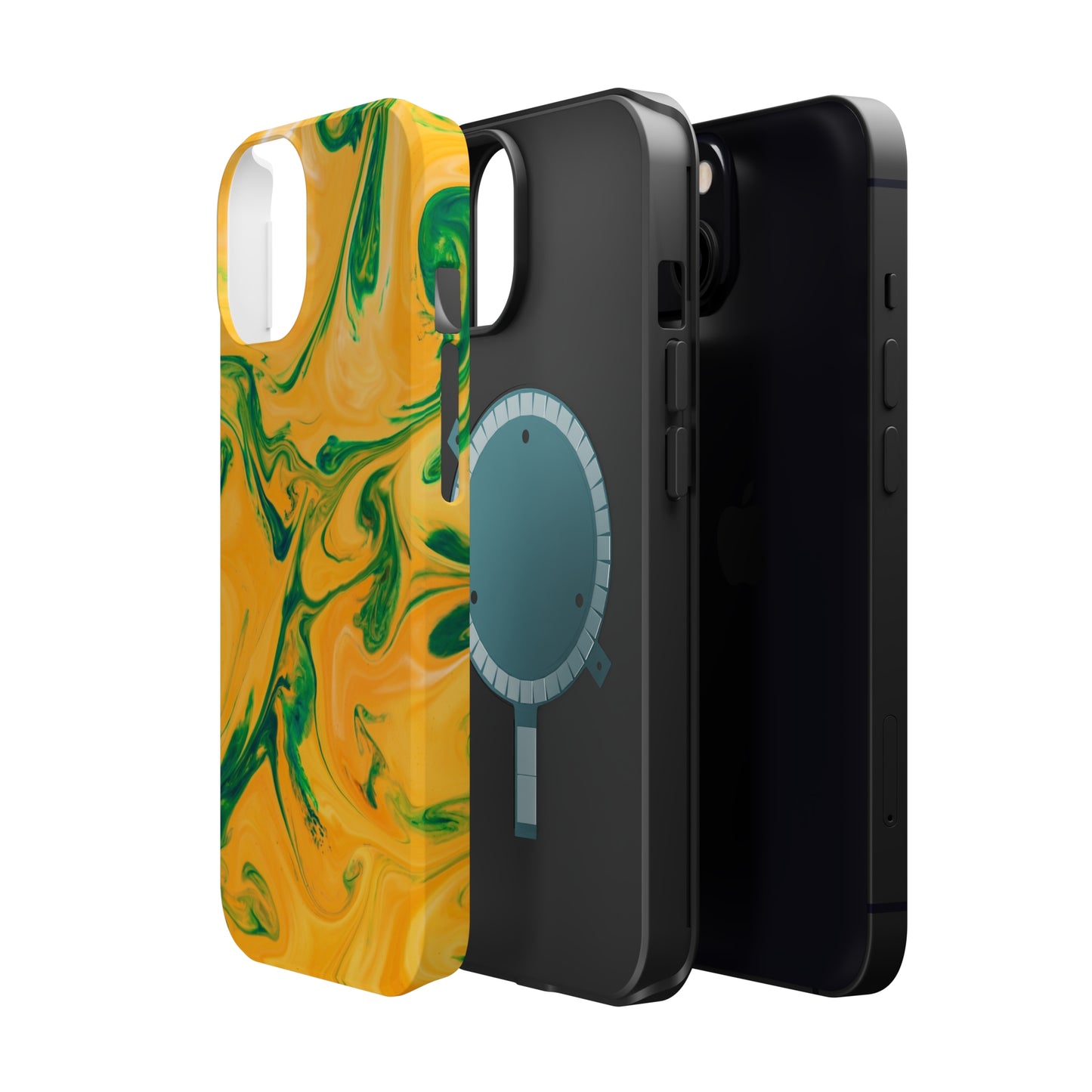 Lime Liquid marble MagSafe Tough Case