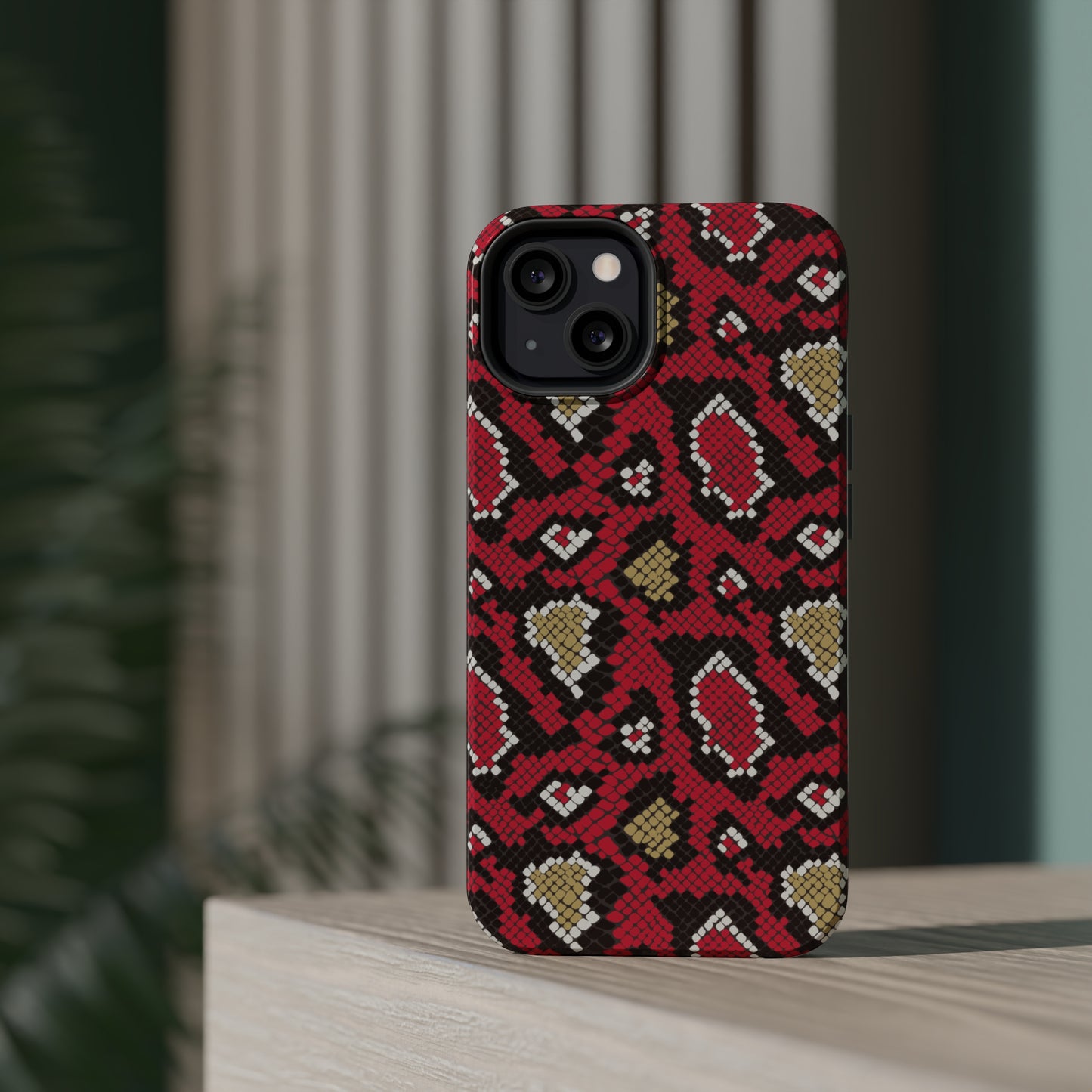 Red Snake Skin MagSafe Tough Case