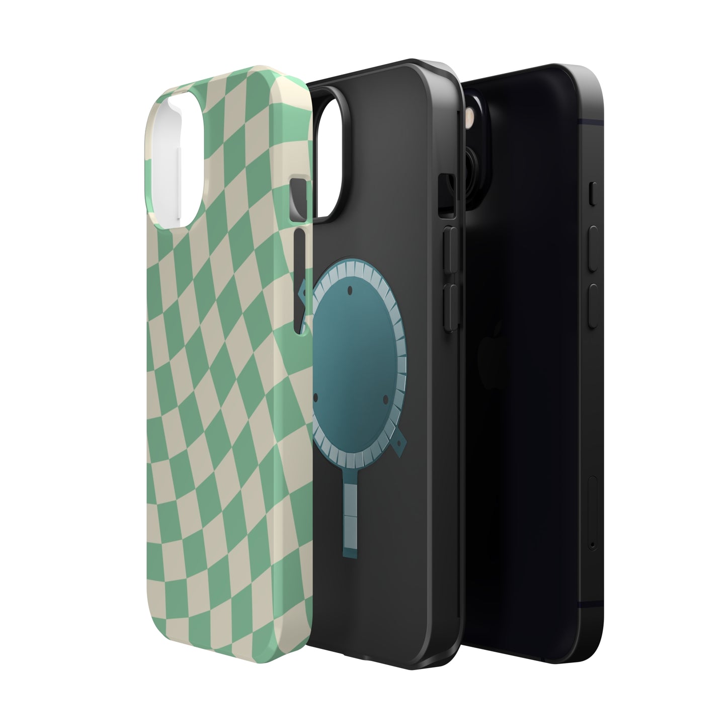 Pistachio Checkers MagSafe Tough Case