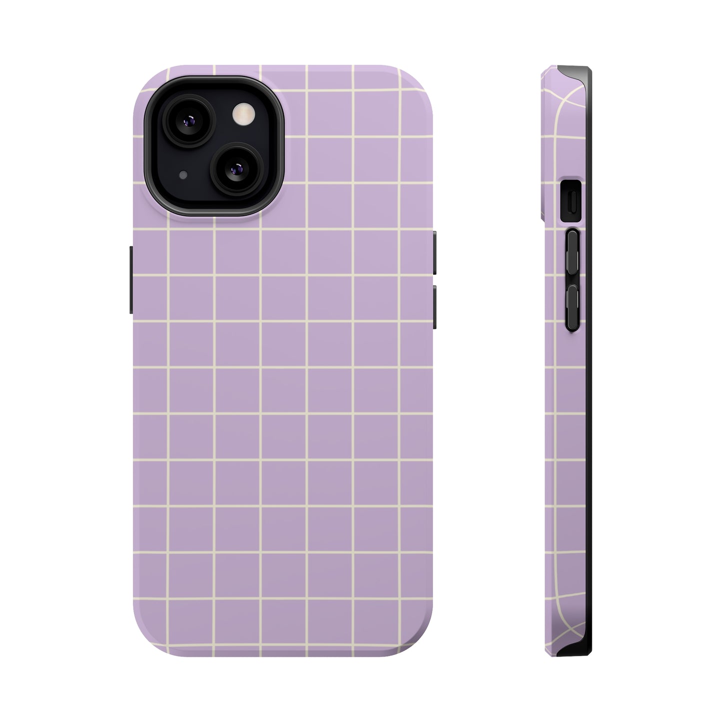 Lavender Grid MagSafe Tough Case