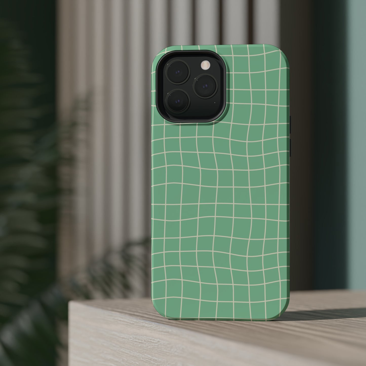 Pistachio Dizzy Grid MagSafe Tough Case