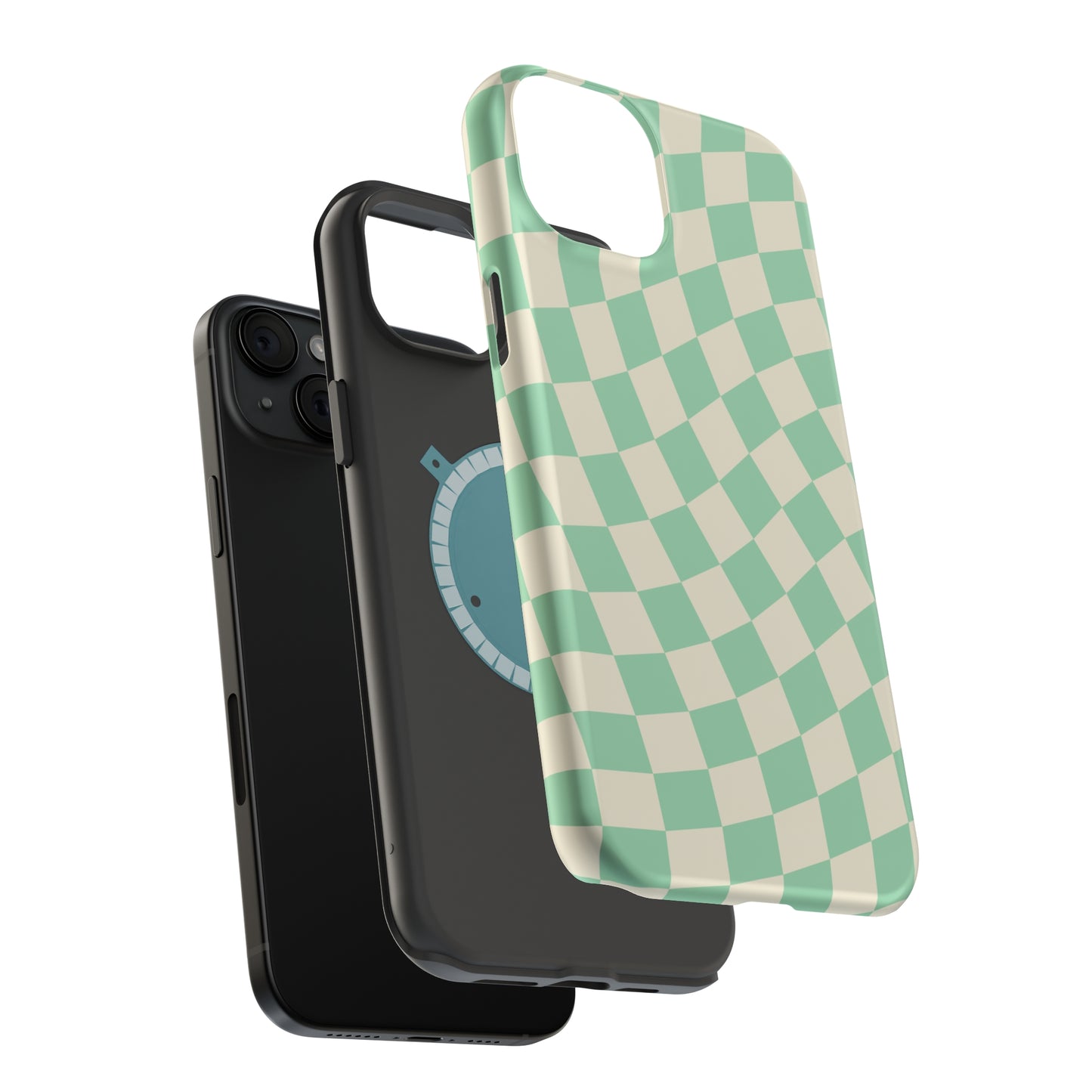 Pistachio Checkers MagSafe Tough Case