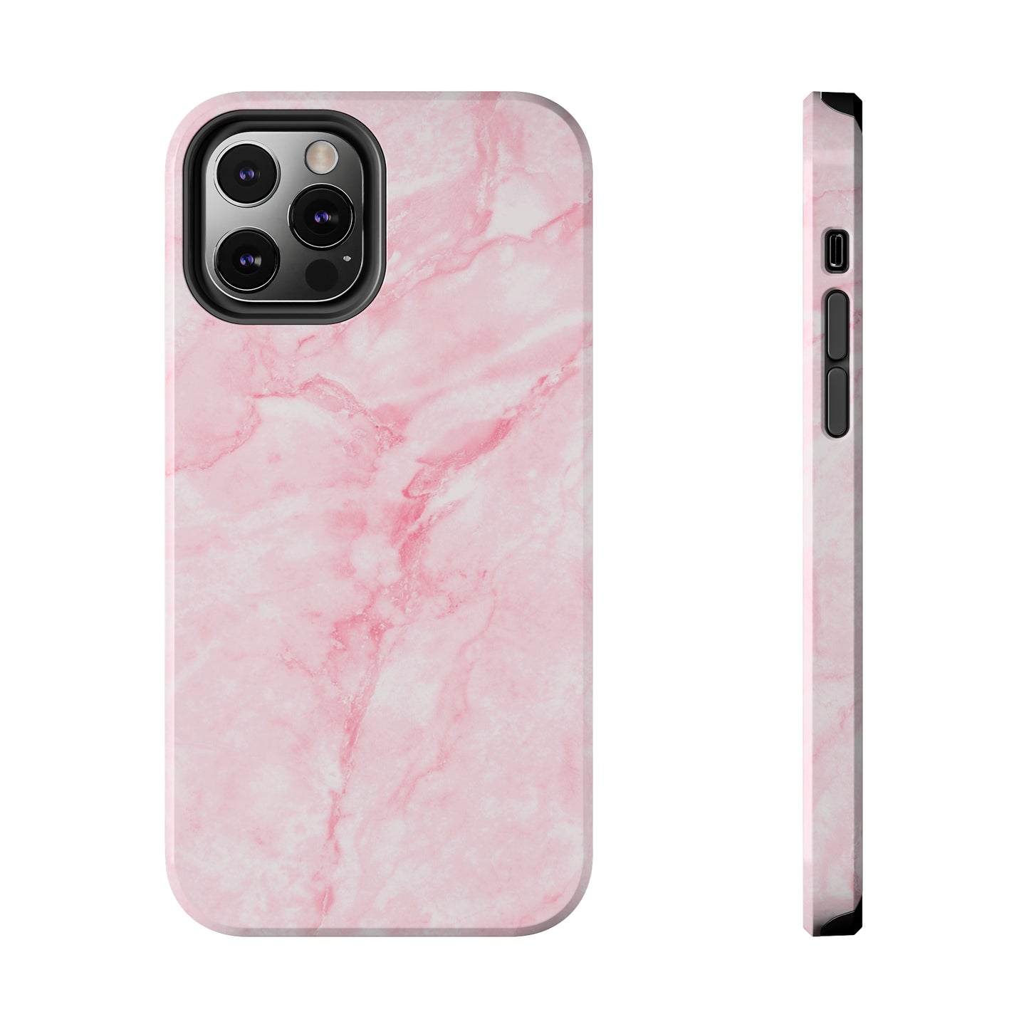 Pink Marble Tough iPhone Case