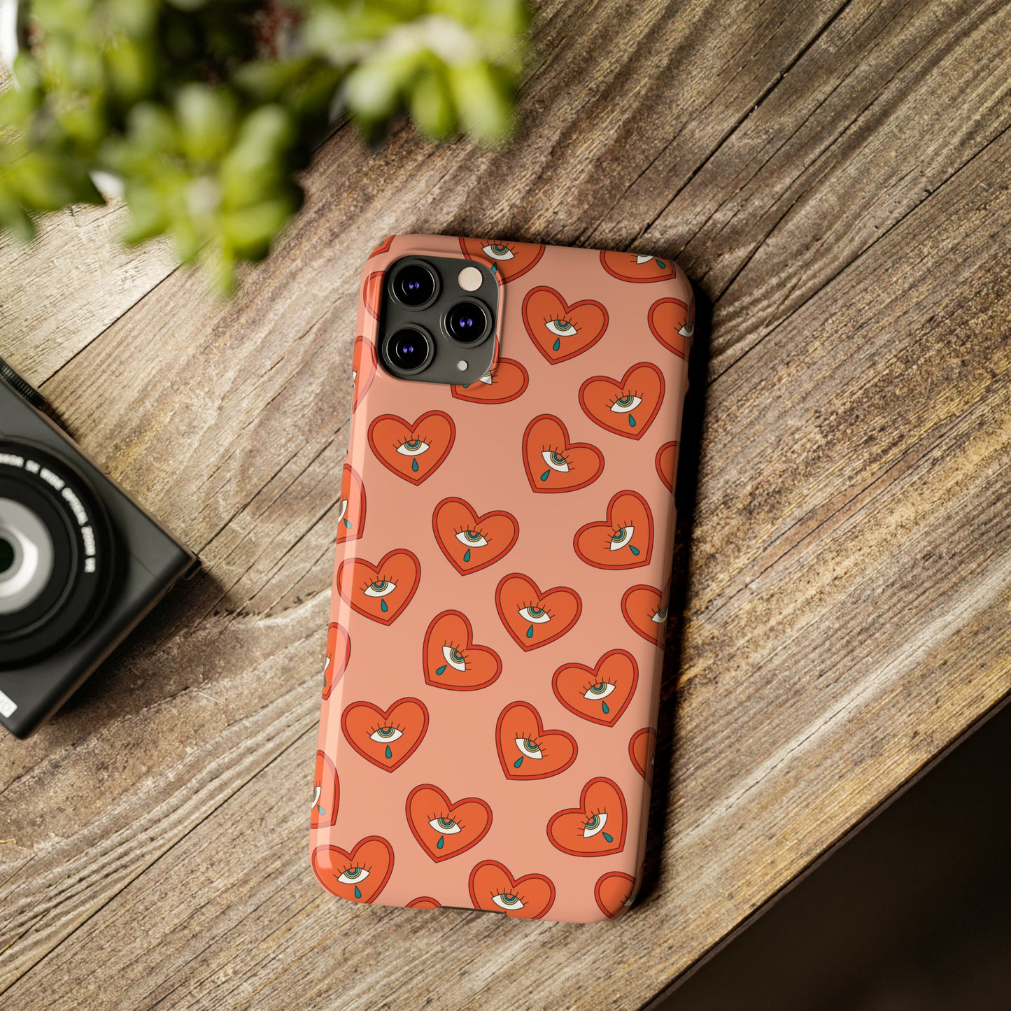 Psychedelic Heart Snap Case