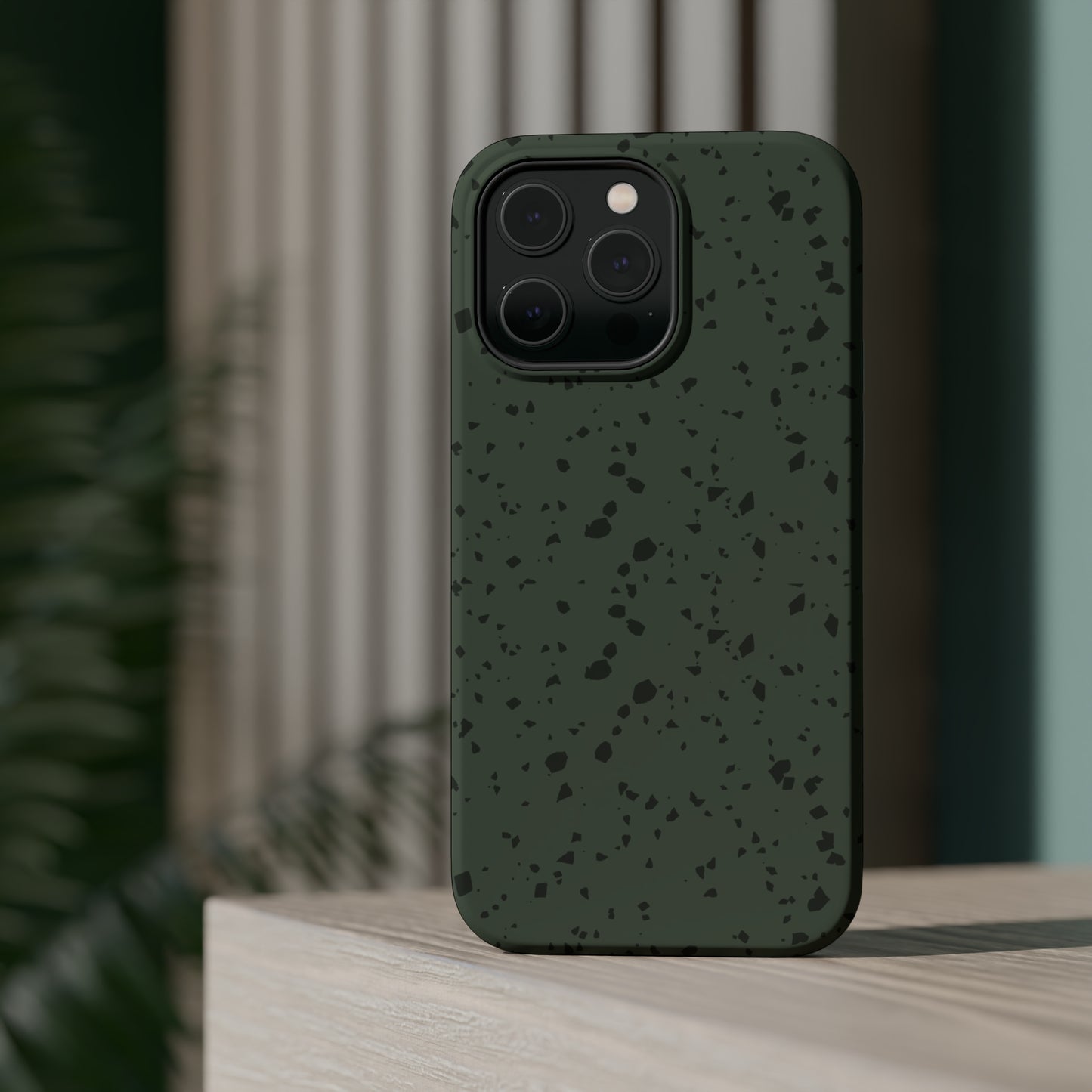 Olive Green Terrazzo MagSafe Tough Case
