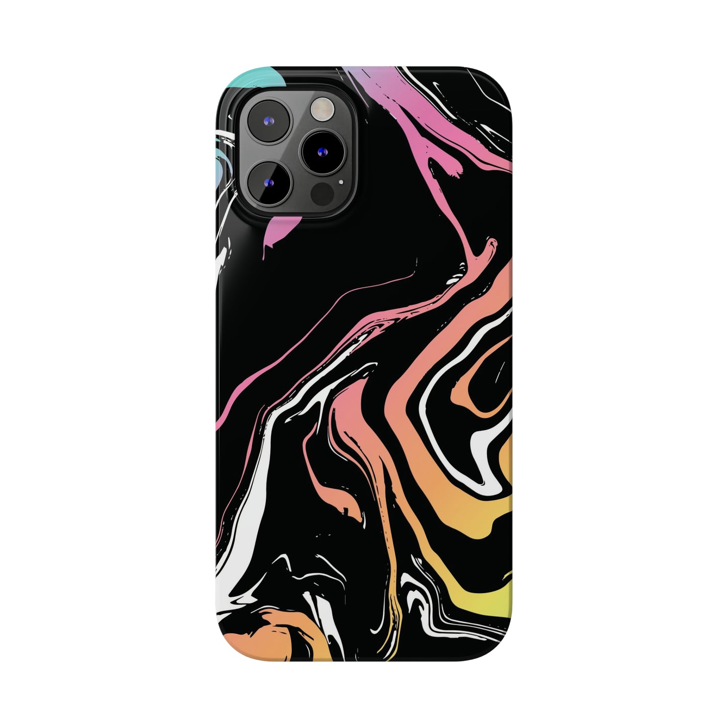 Acid marble pattern Snap Case