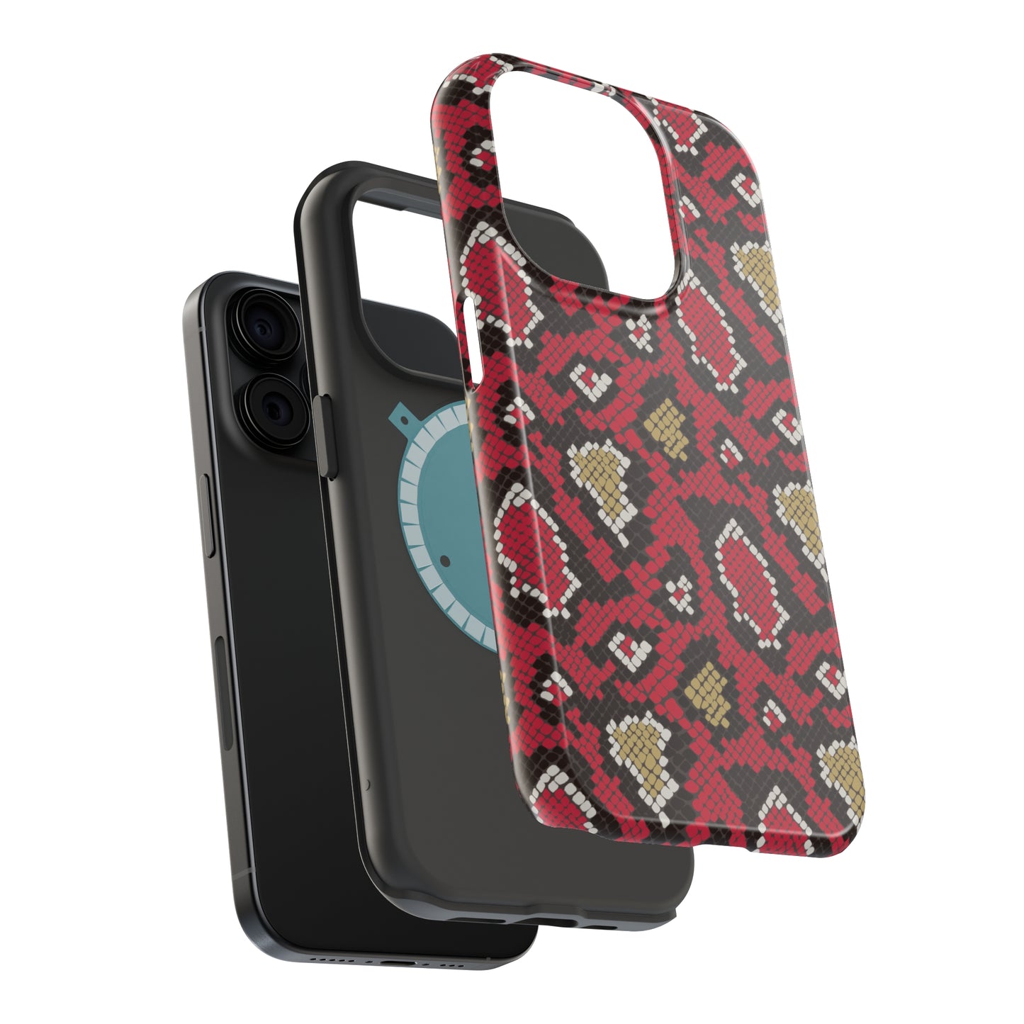 Red Snake Skin MagSafe Tough Case