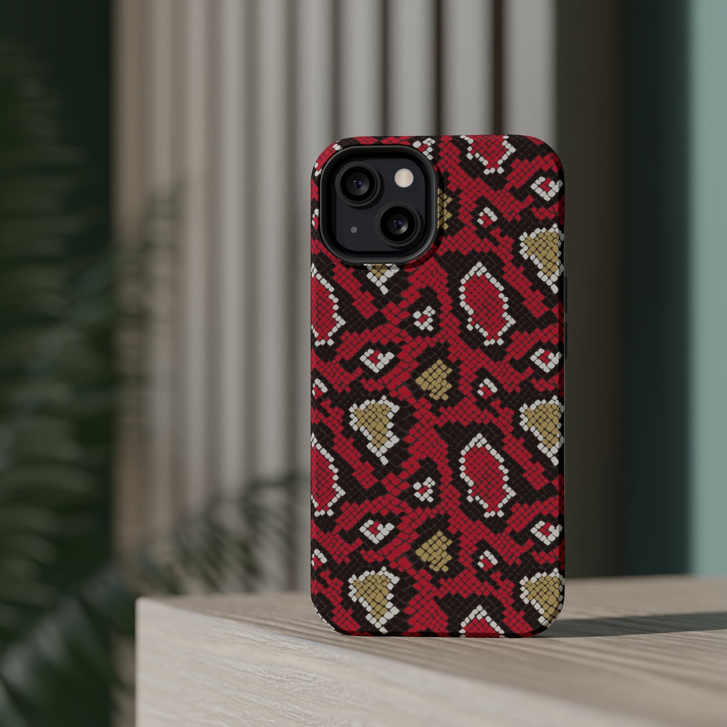 Red Snake Skin MagSafe Tough Case